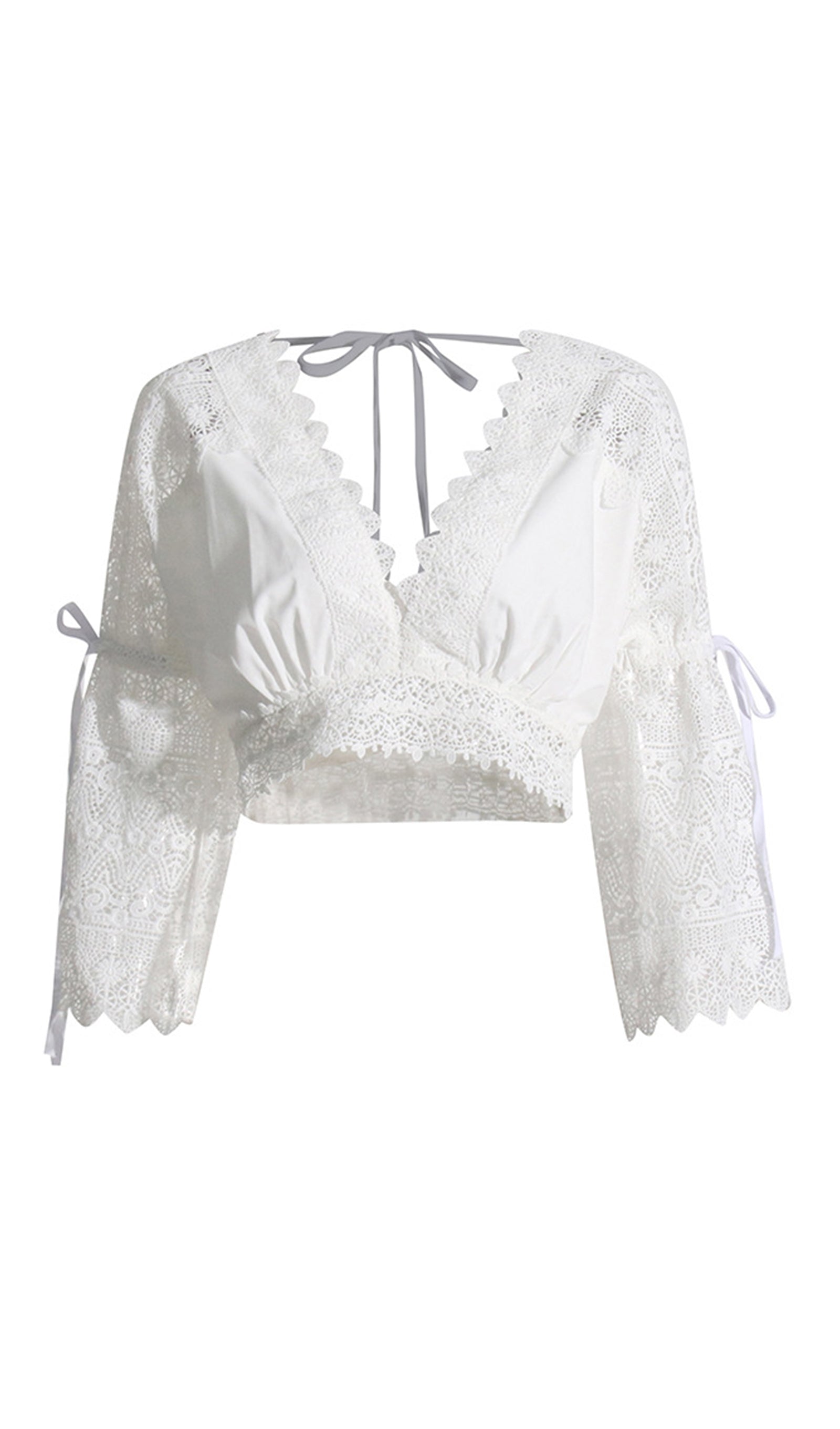 İki Parça Kroşe Maxi Etek ve Üst Takım Beyaz