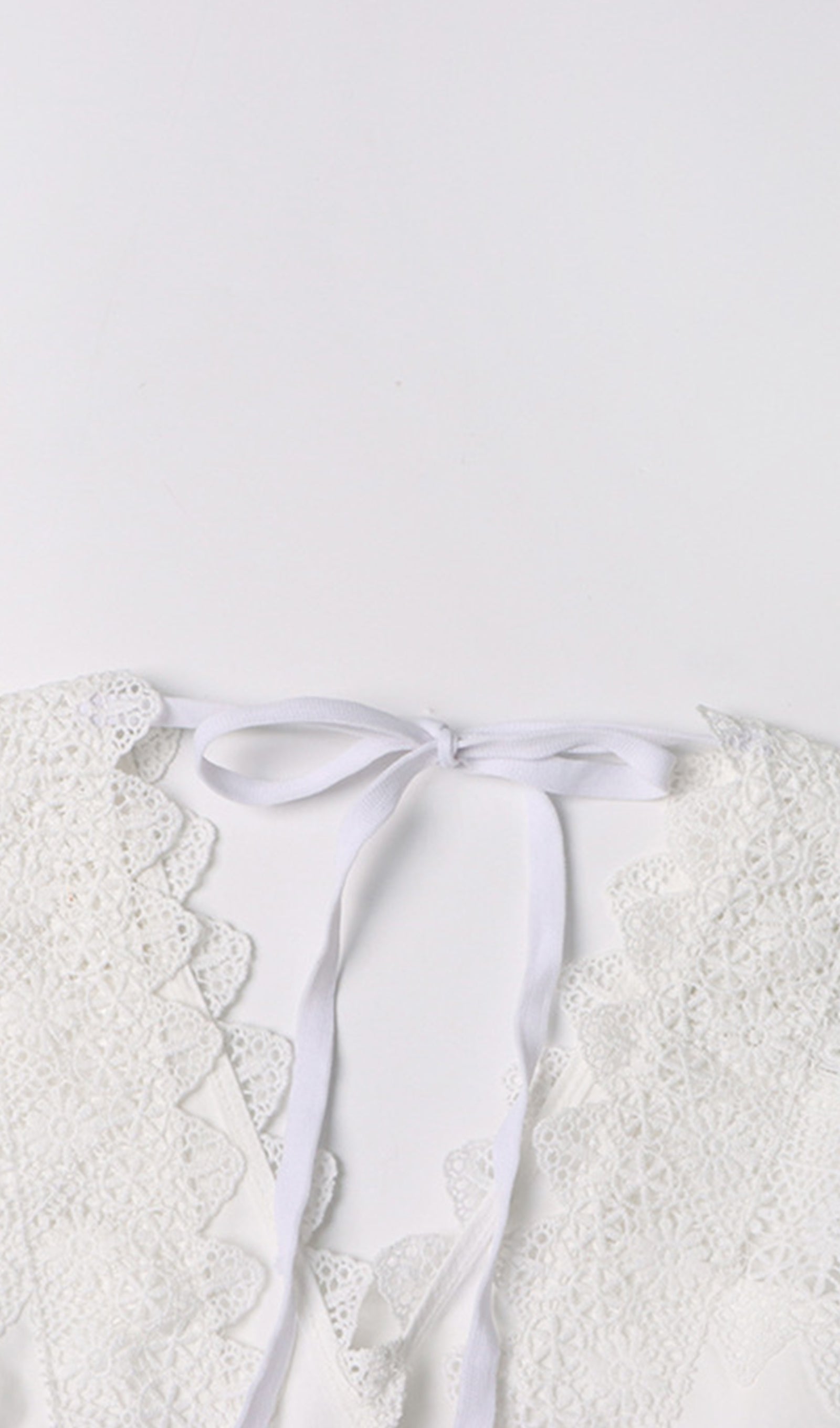 İki Parça Kroşe Maxi Etek ve Üst Takım Beyaz