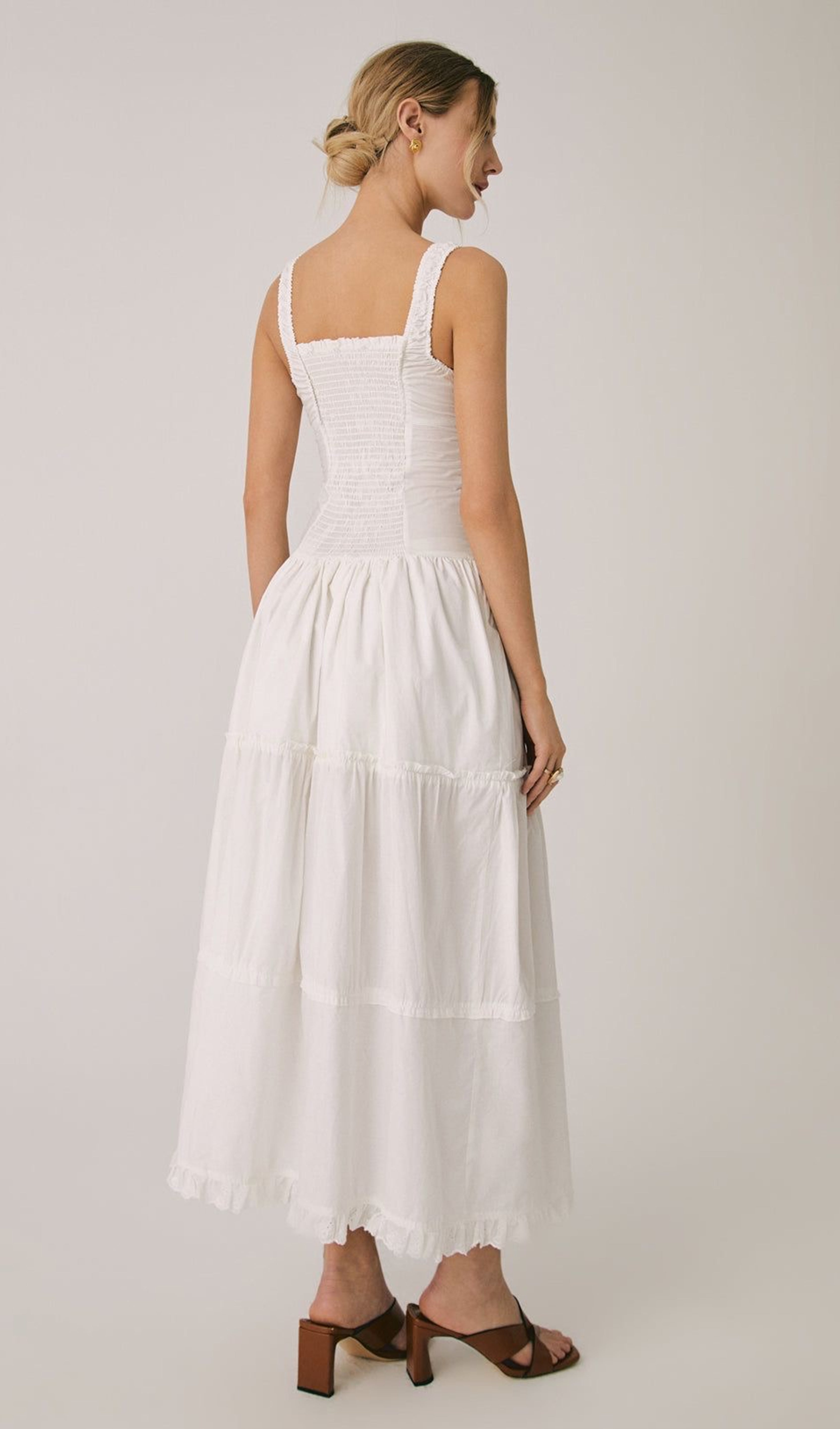 Fırfırlı Maksi Slip Elbise