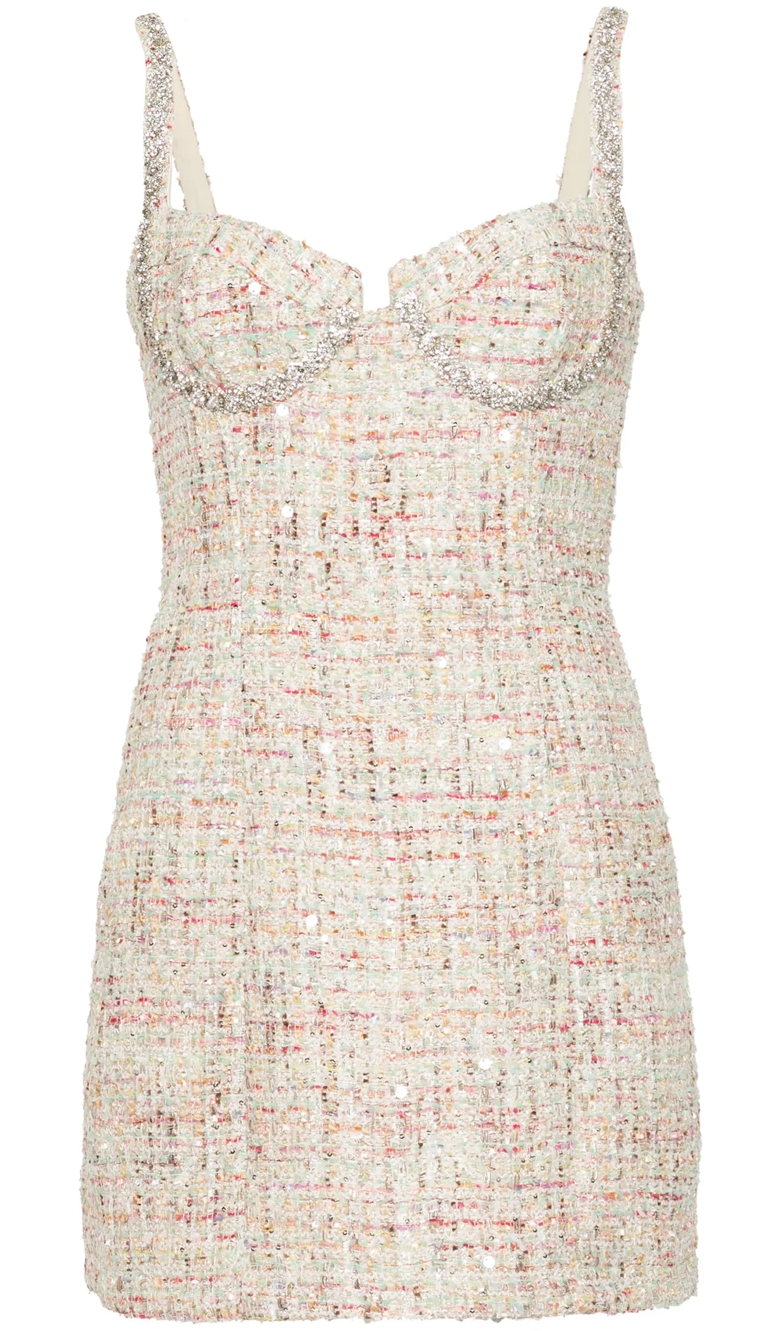 İşlemeli Buklet Mini Elbise