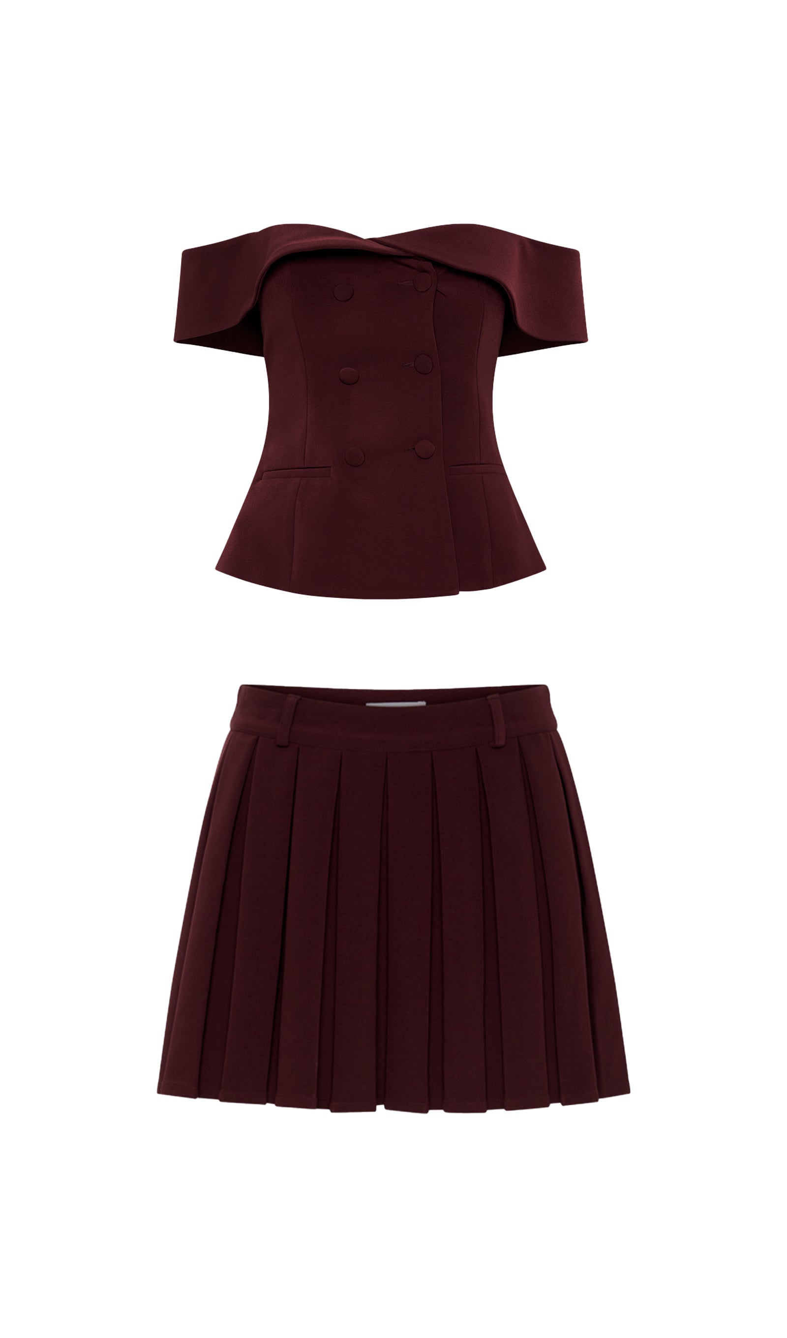 Takım Elbise Mini Elbise İki Parça Takım