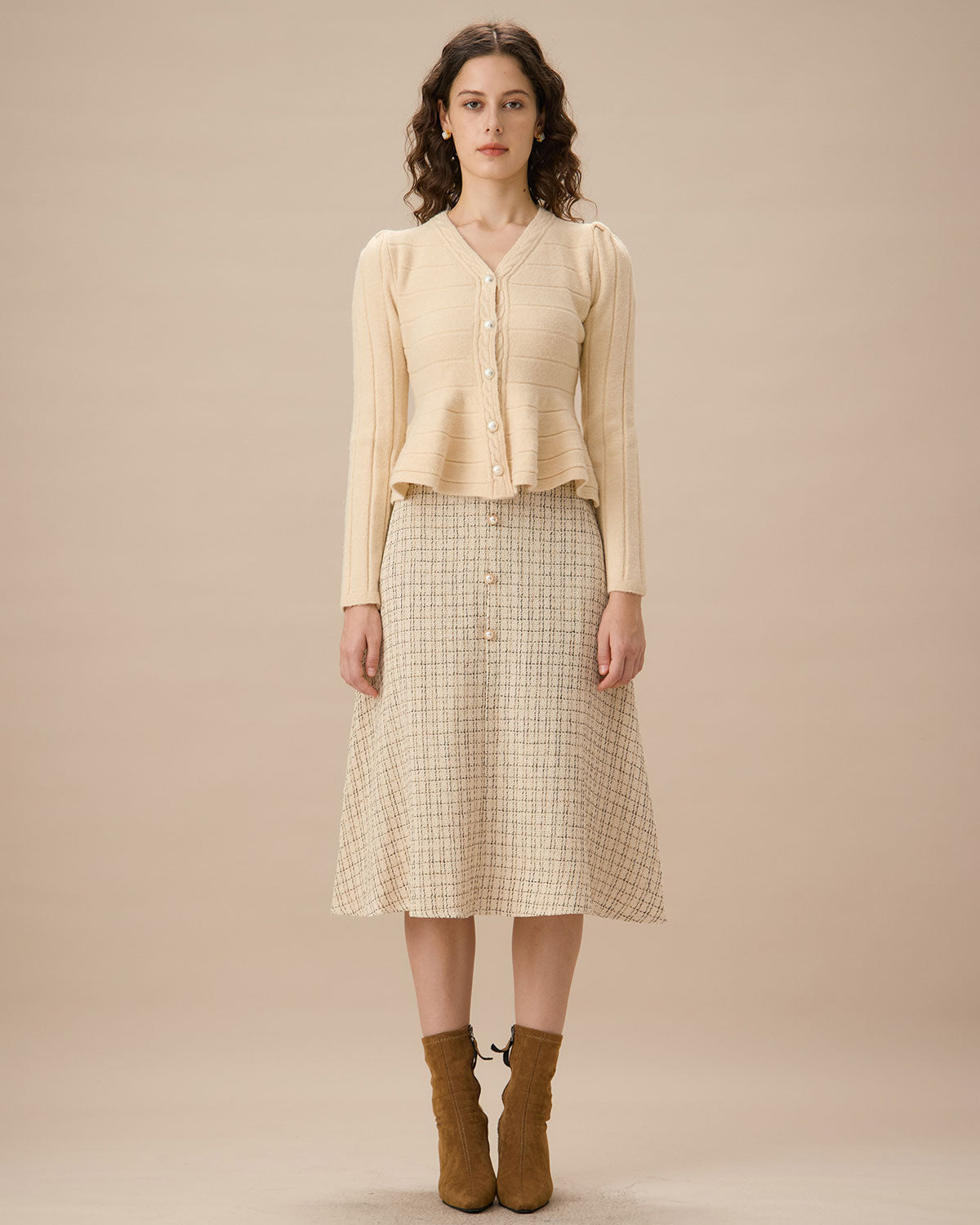 Jocasta Düğmeli Hırka Üst