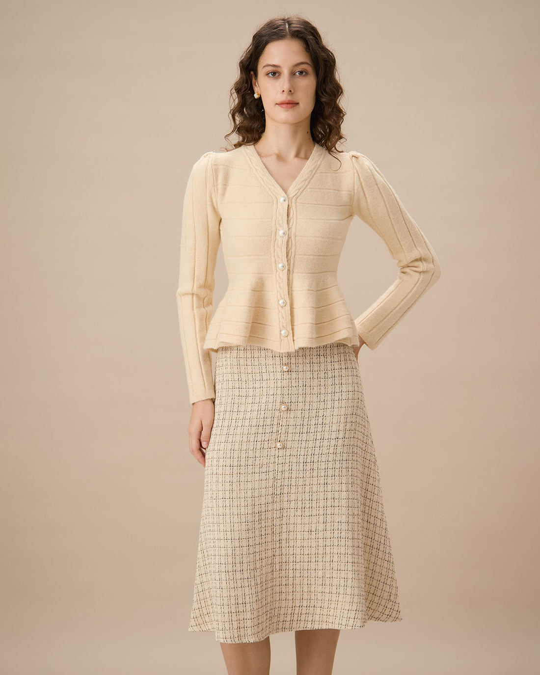 Jocasta Düğmeli Hırka Üst