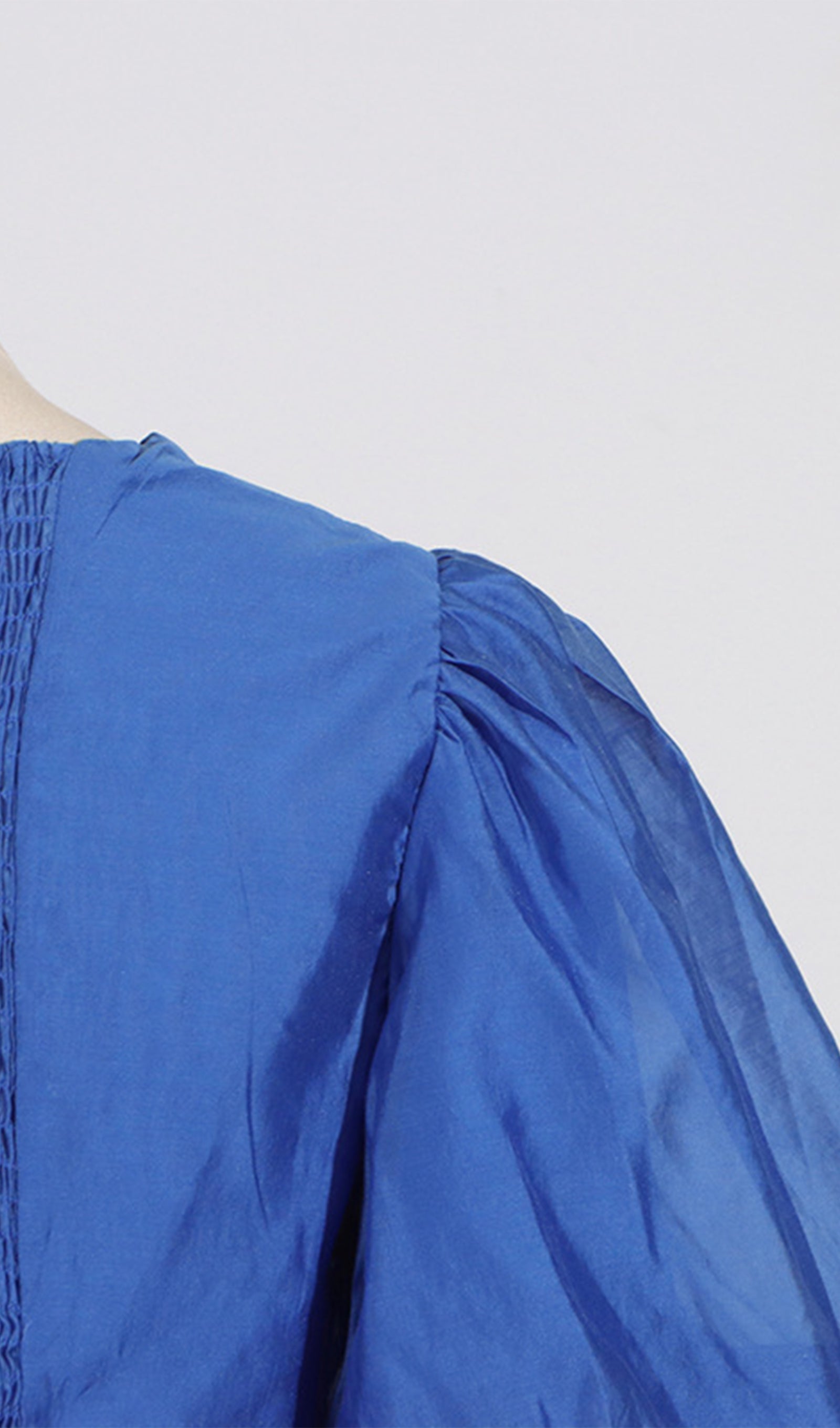 İki Parçalı Twist Fornt Maxi Etek ve Üst Takım Mavi