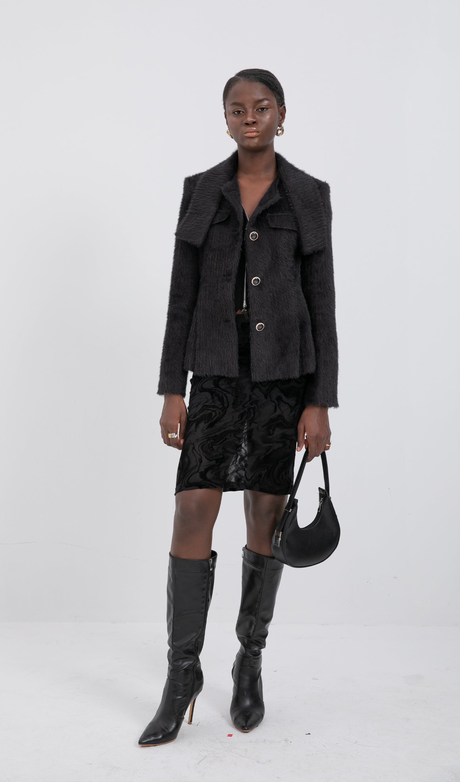 Trendy Tüylü Ceket