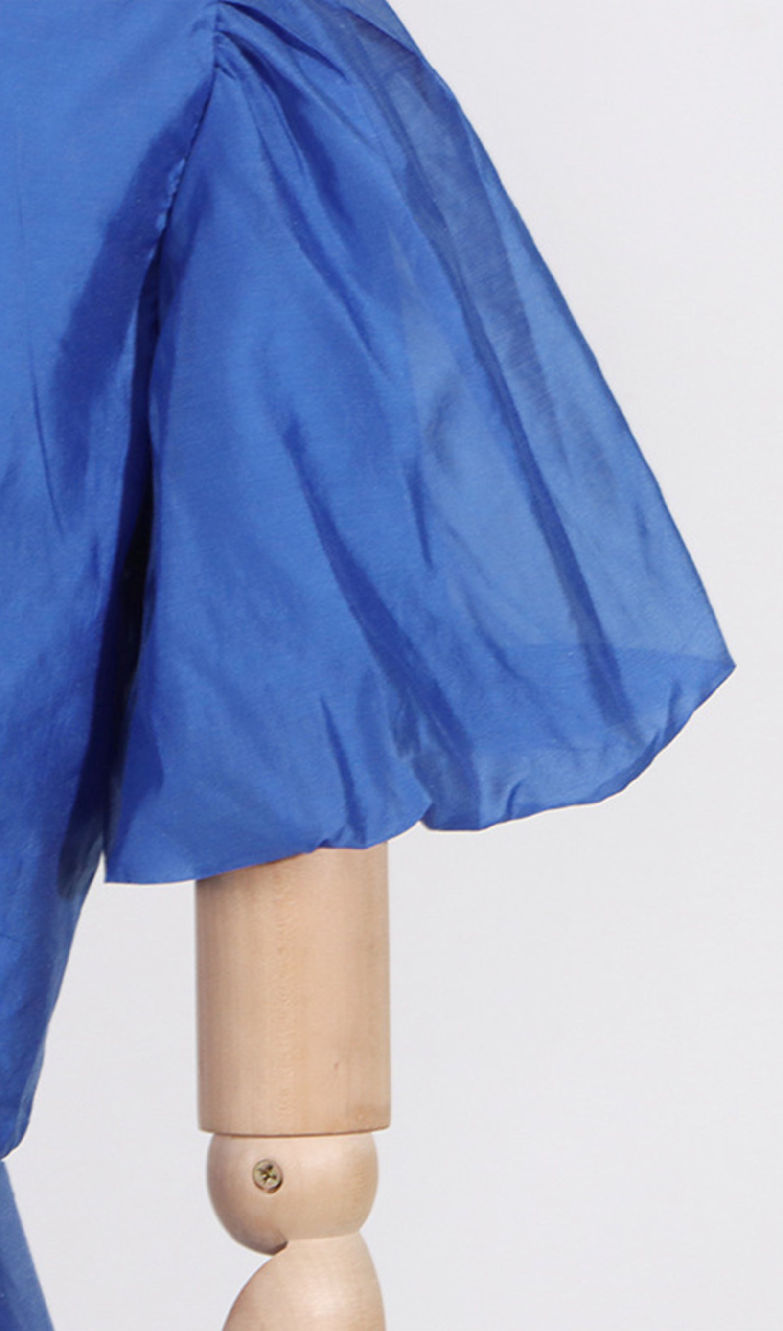 İki Parçalı Twist Fornt Maxi Etek ve Üst Takım Mavi