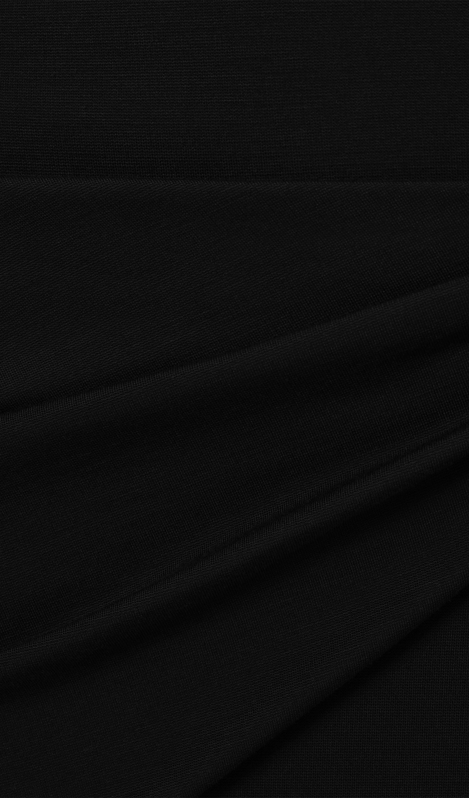 Jersey Seductive Fitted Maksi Elbise-Siyah