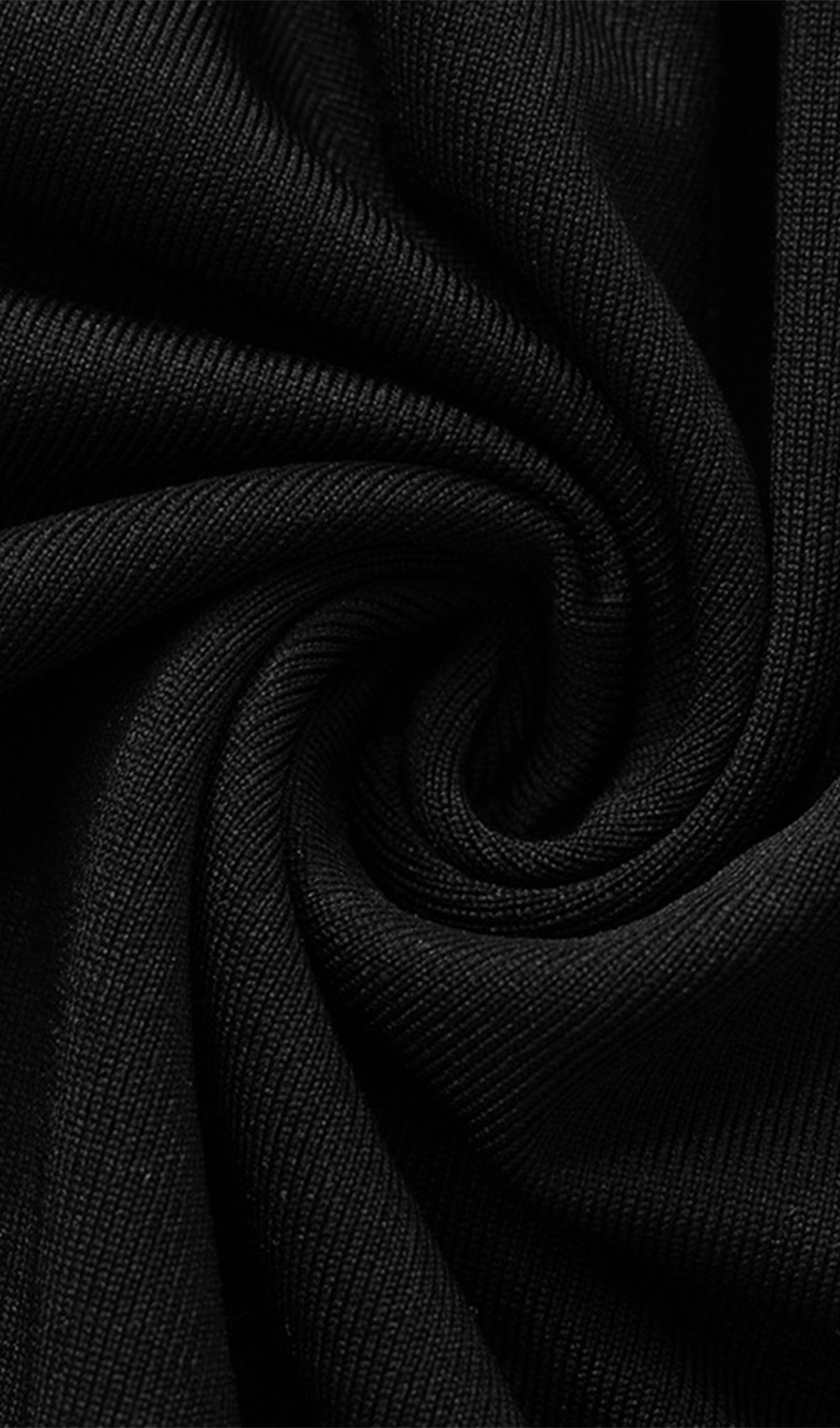 Derin V Yaka Maksi Elbise Siyah