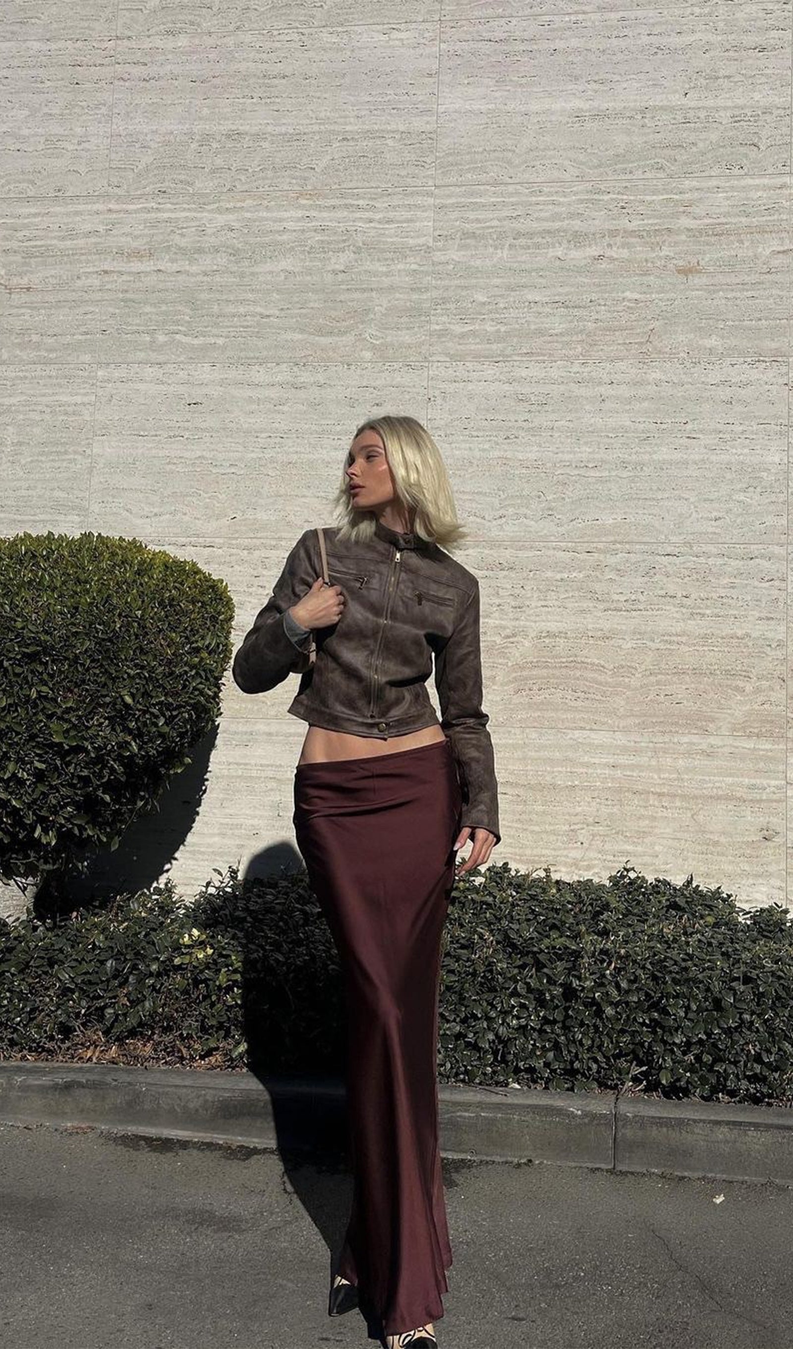 Moto Ceket Çikolata