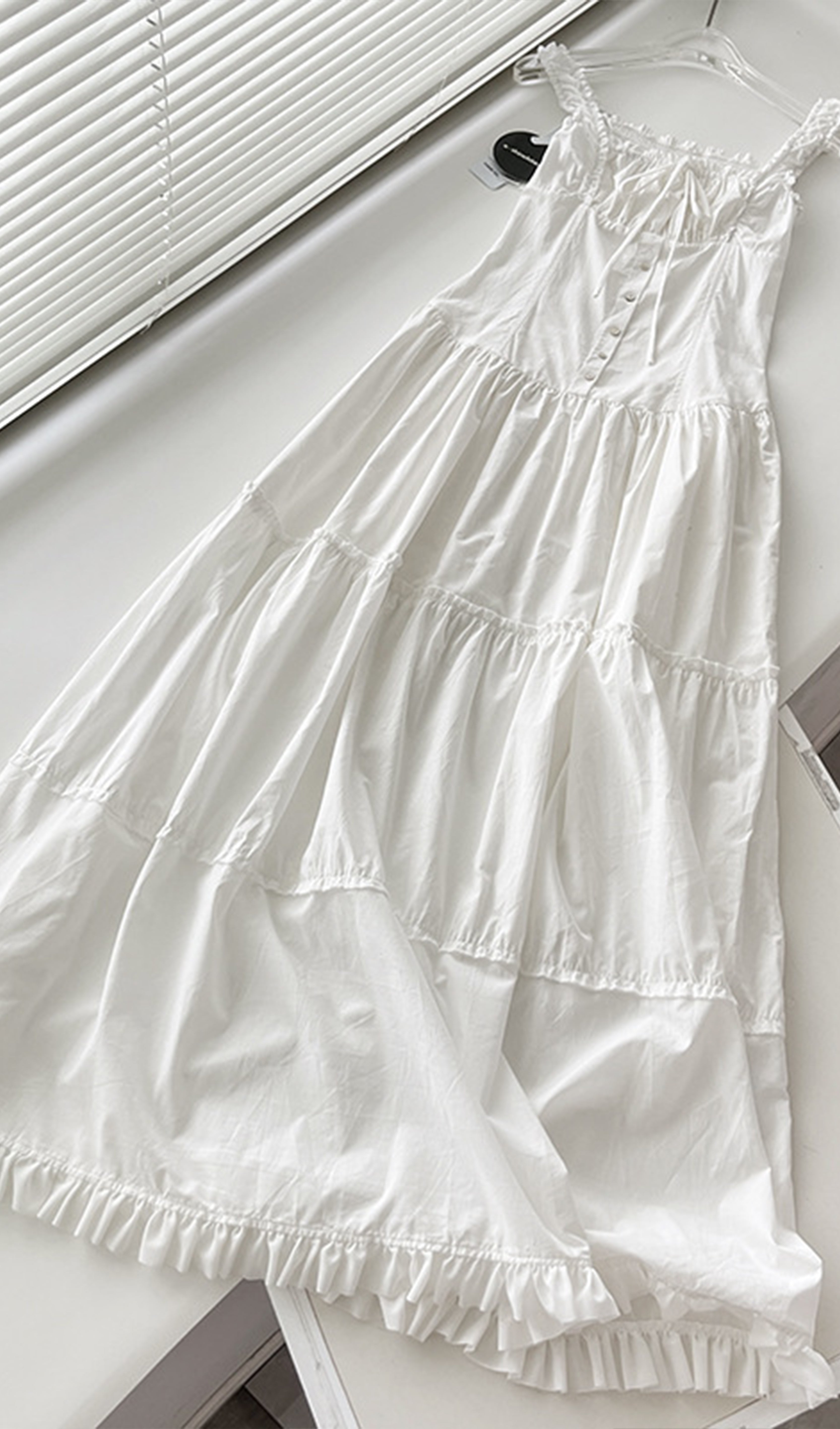 Fırfırlı Maksi Slip Elbise