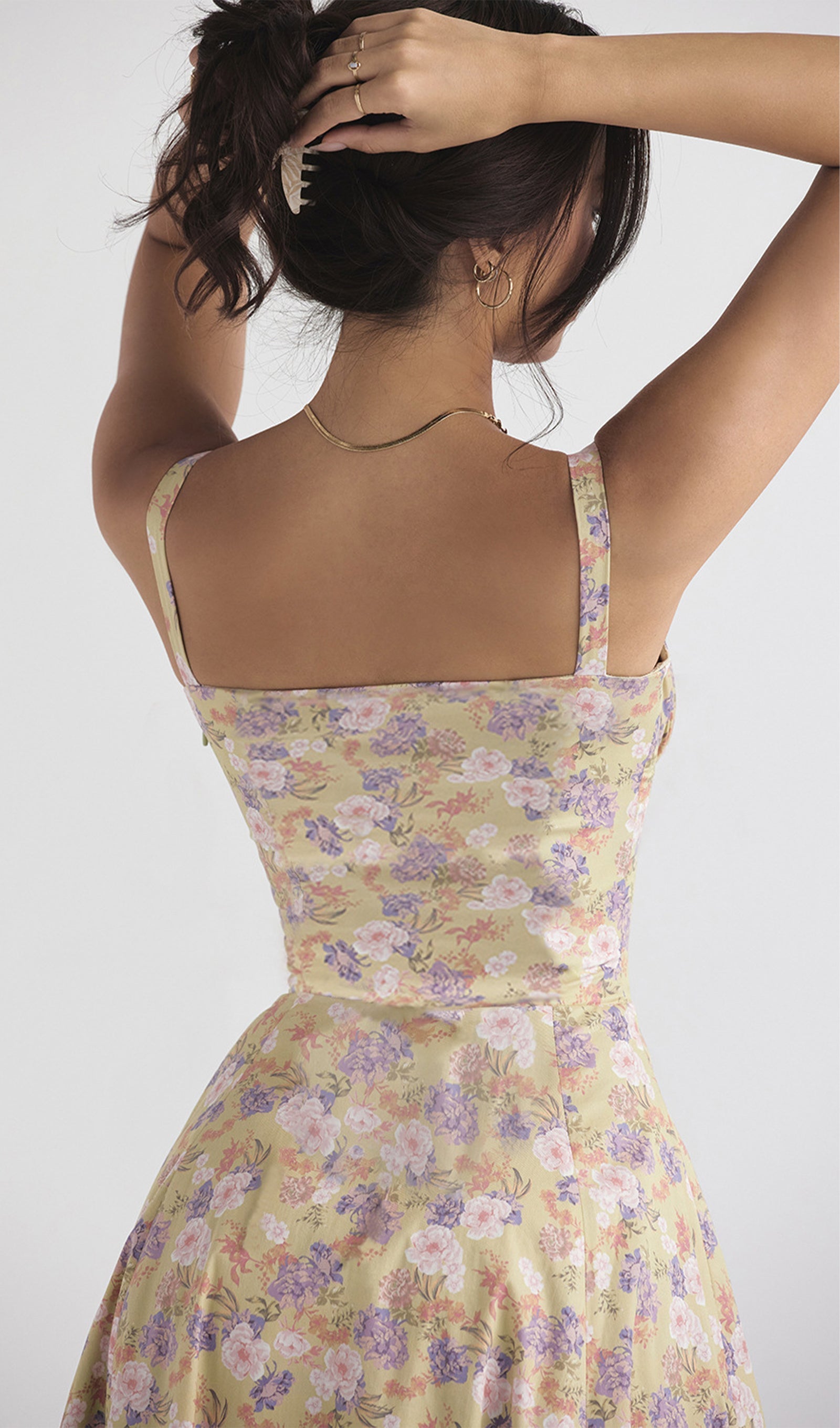 Büstiyer Midi Güneş Elbisesi