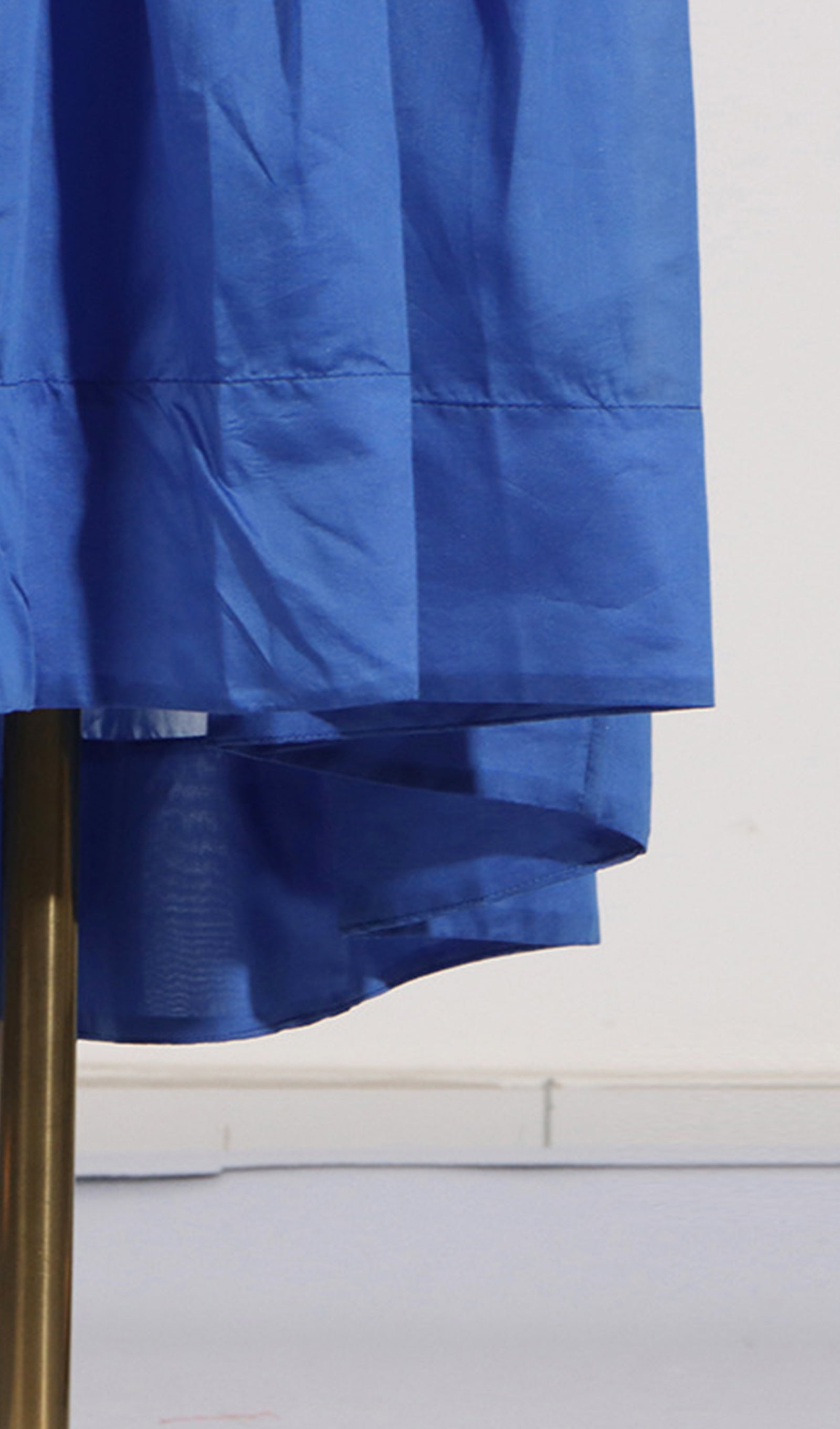 İki Parçalı Twist Fornt Maxi Etek ve Üst Takım Mavi