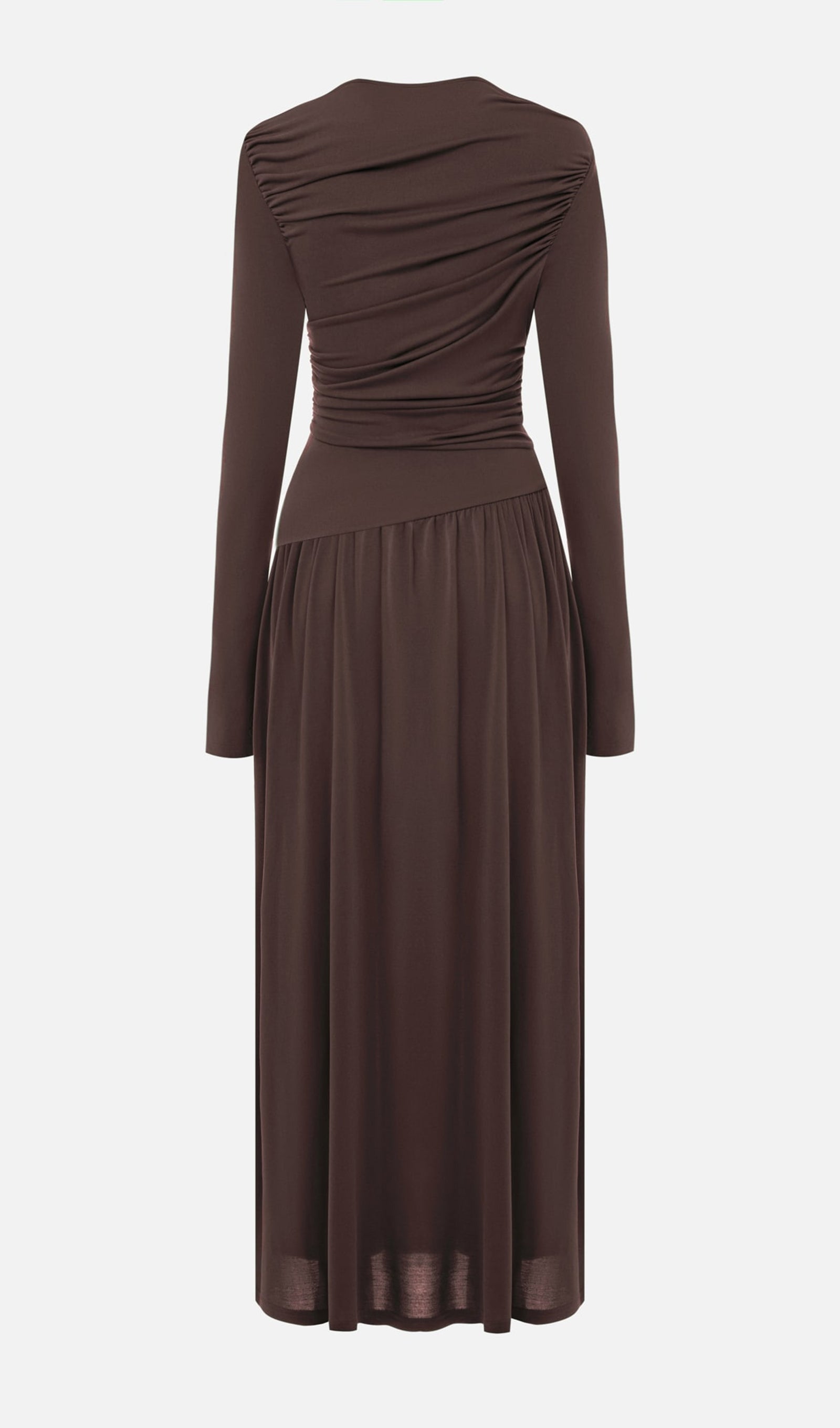 Fırfırlı Örme Maksi Elbise