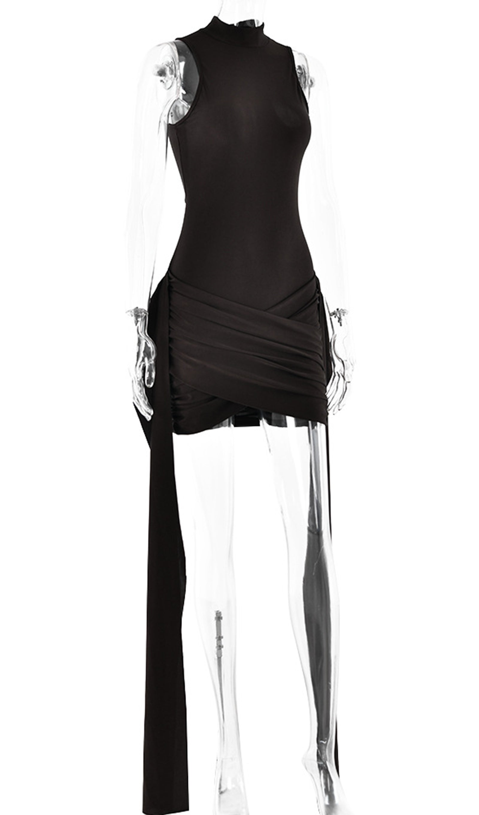 Solid Dar Mini Elbise