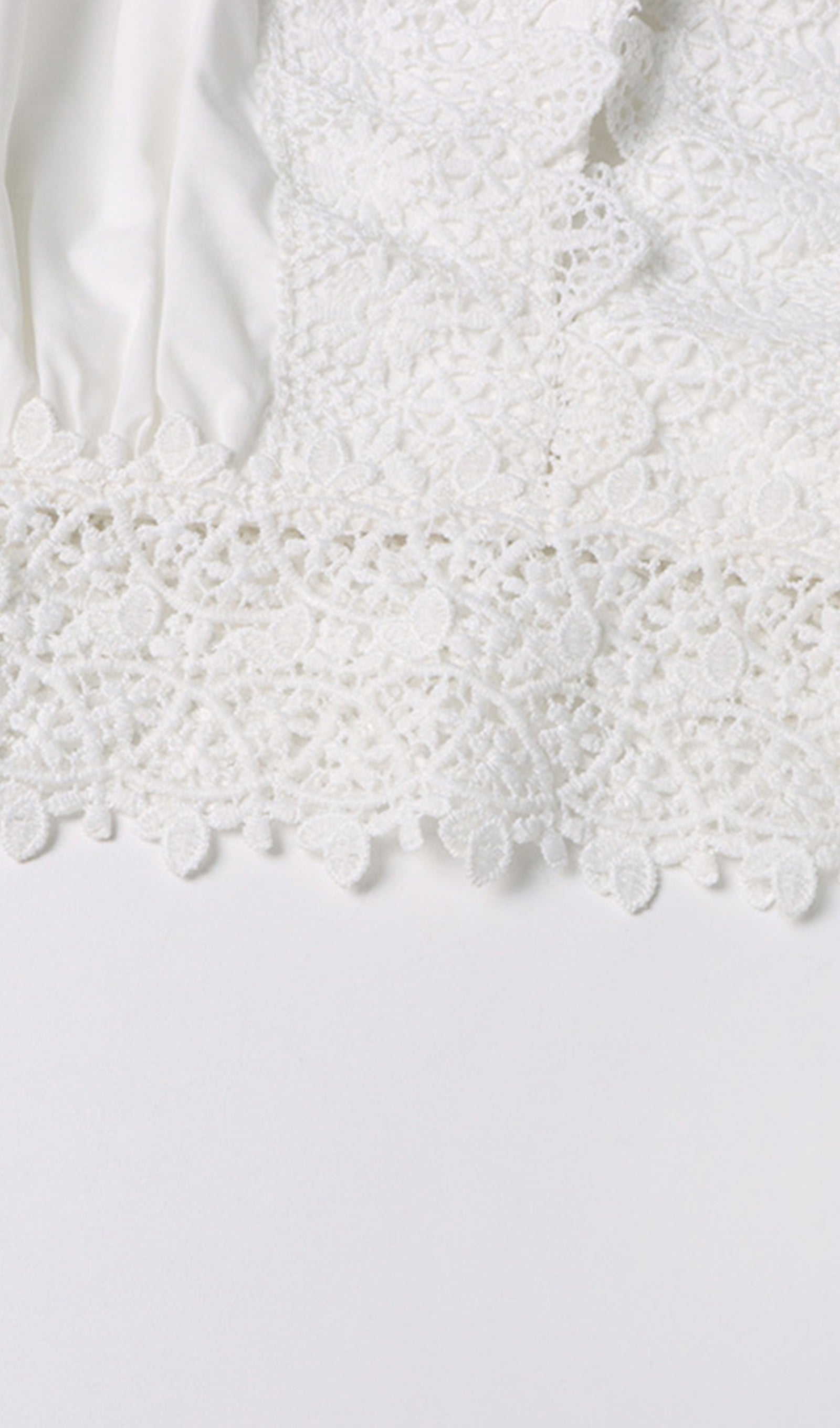 İki Parça Kroşe Maxi Etek ve Üst Takım Beyaz