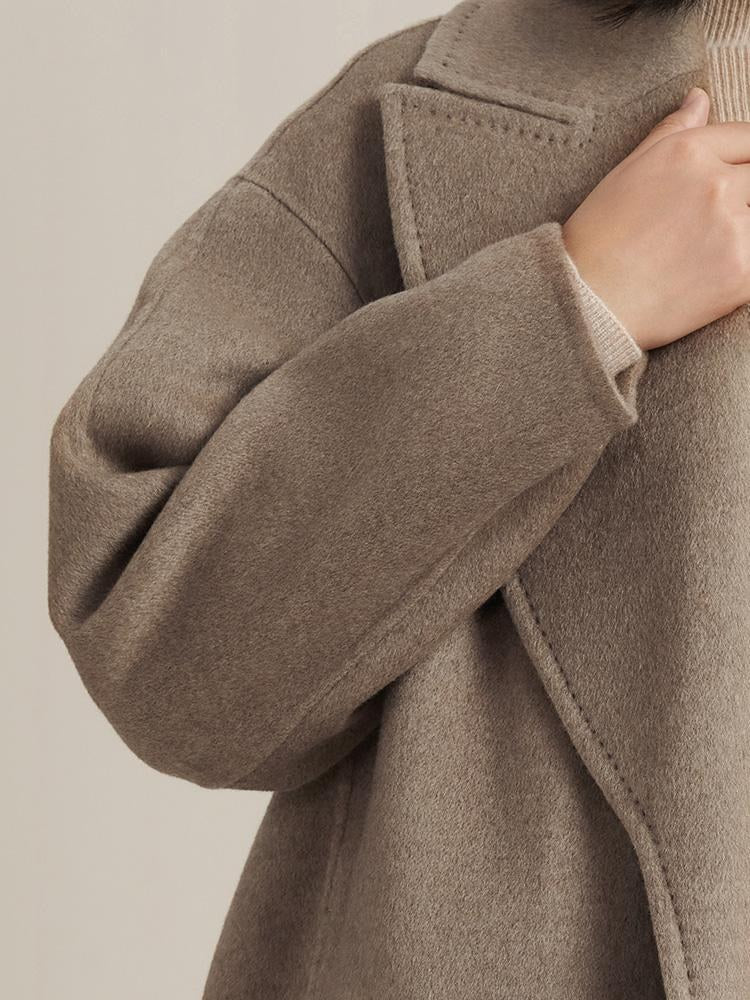 Kaşmir Yaka Kadın Kaban