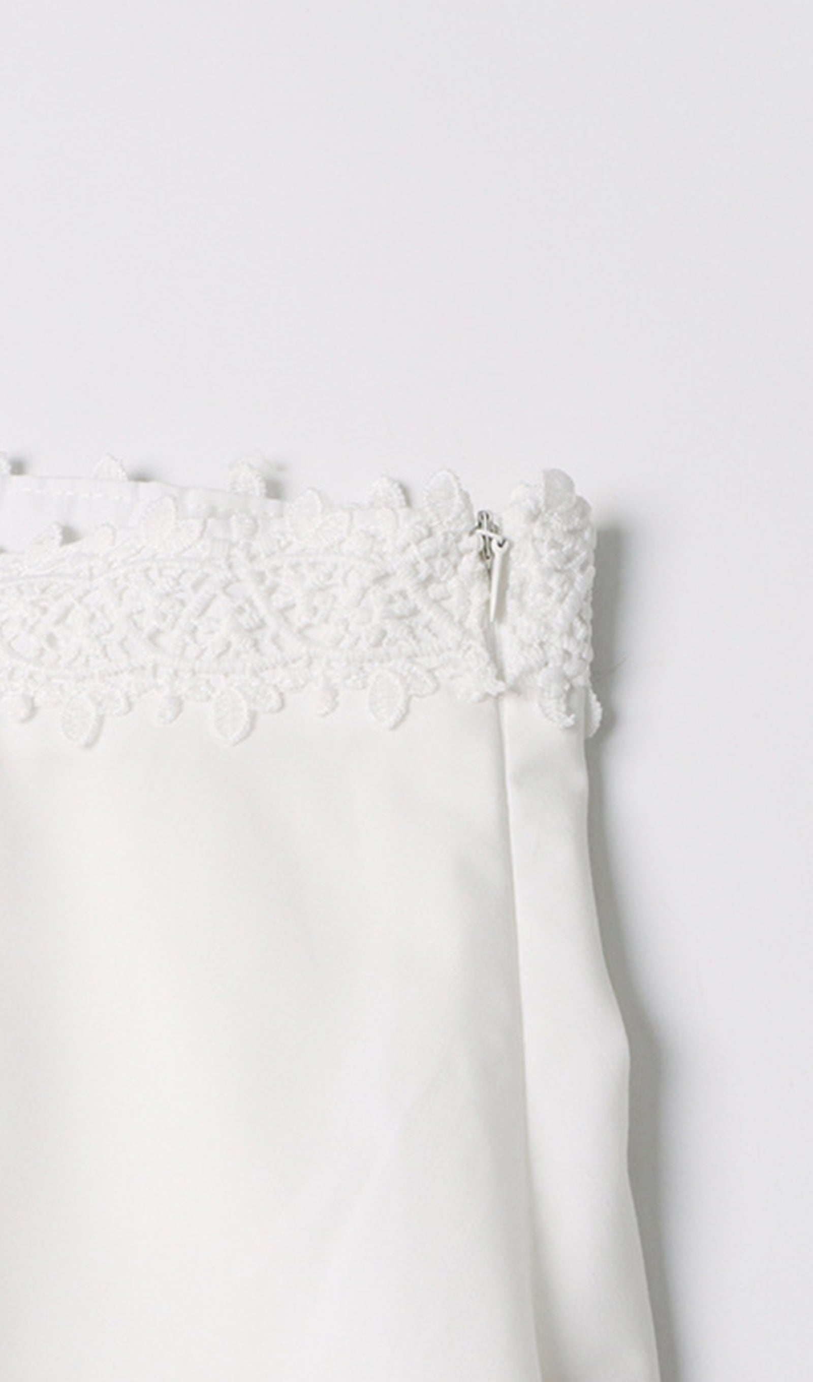 İki Parça Kroşe Maxi Etek ve Üst Takım Beyaz