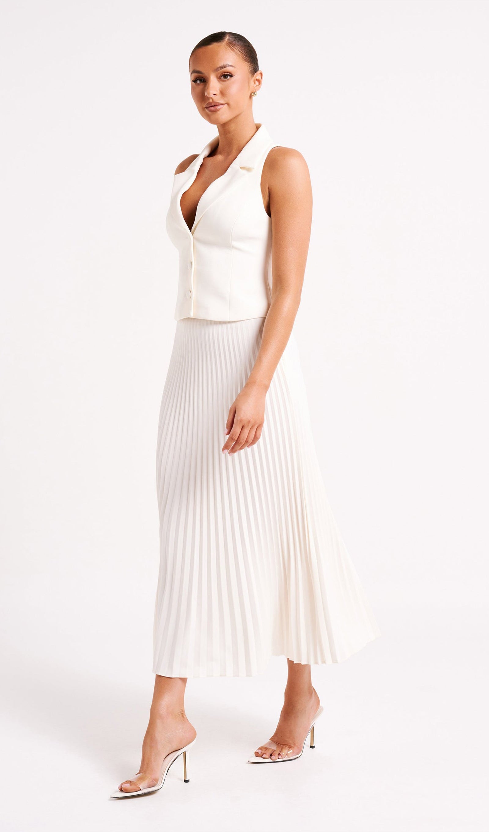 Takım Elbise Midi Elbise İki Parça Takım