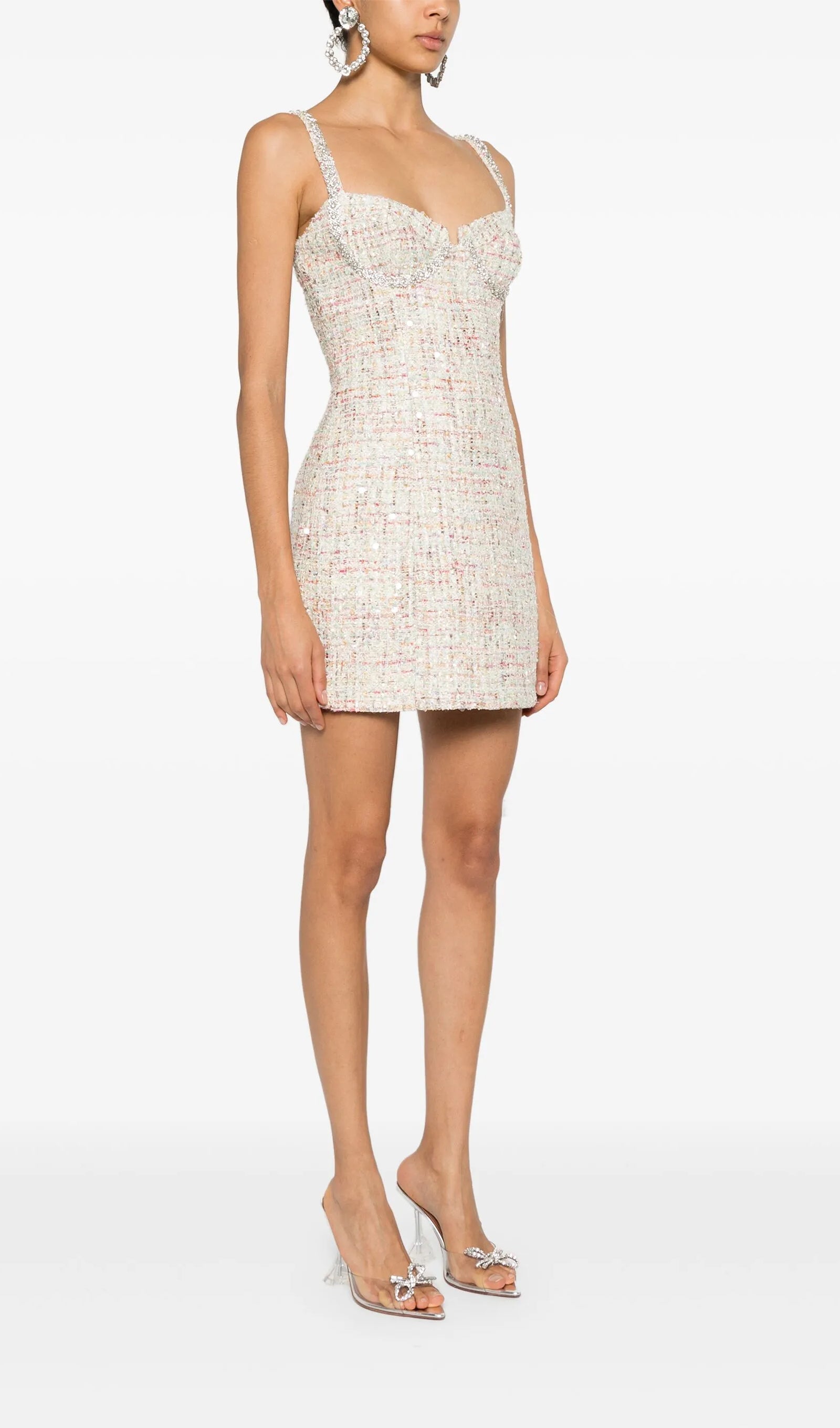 İşlemeli Buklet Mini Elbise