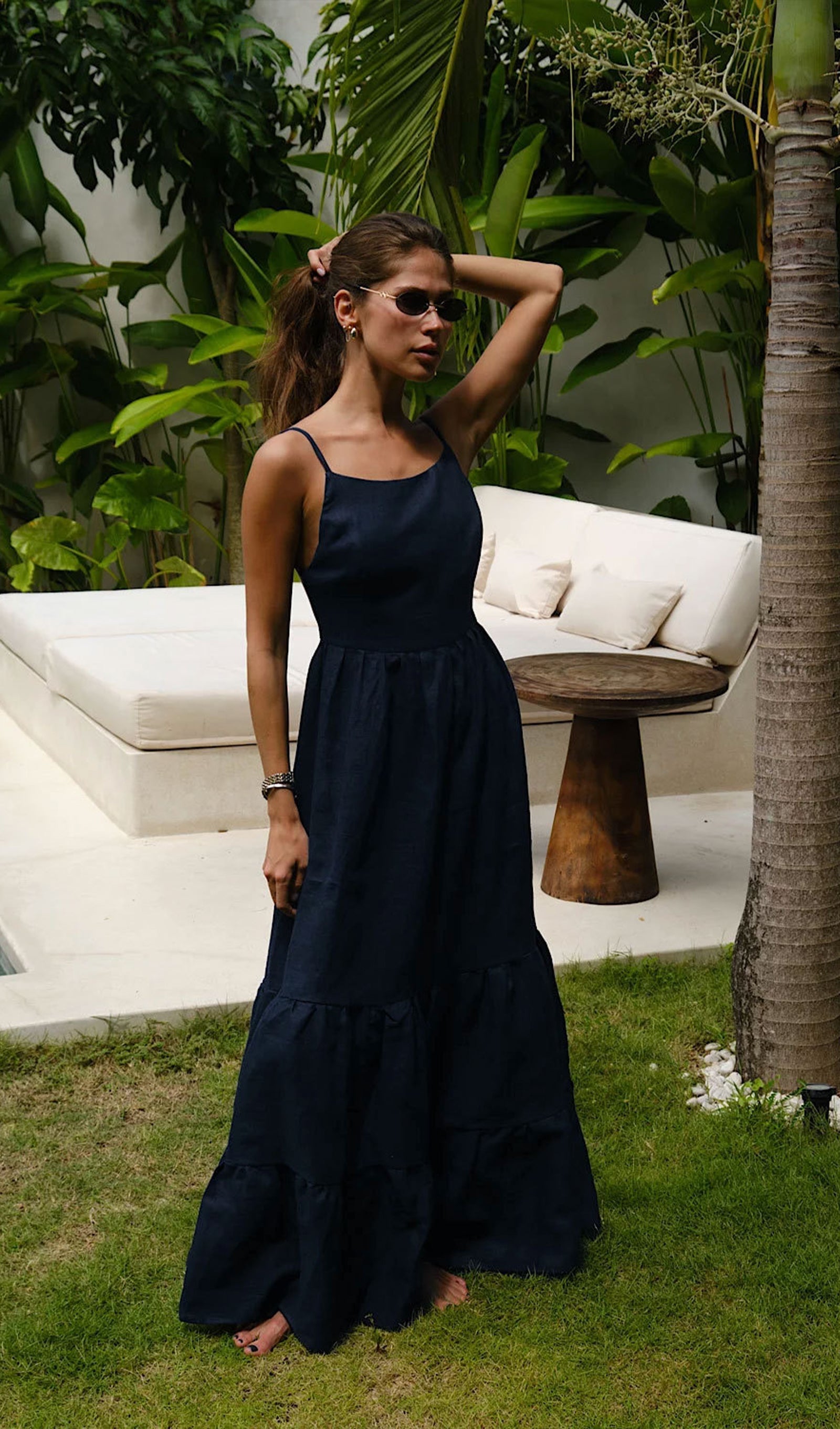 Oralie Solid Maksi Elbise