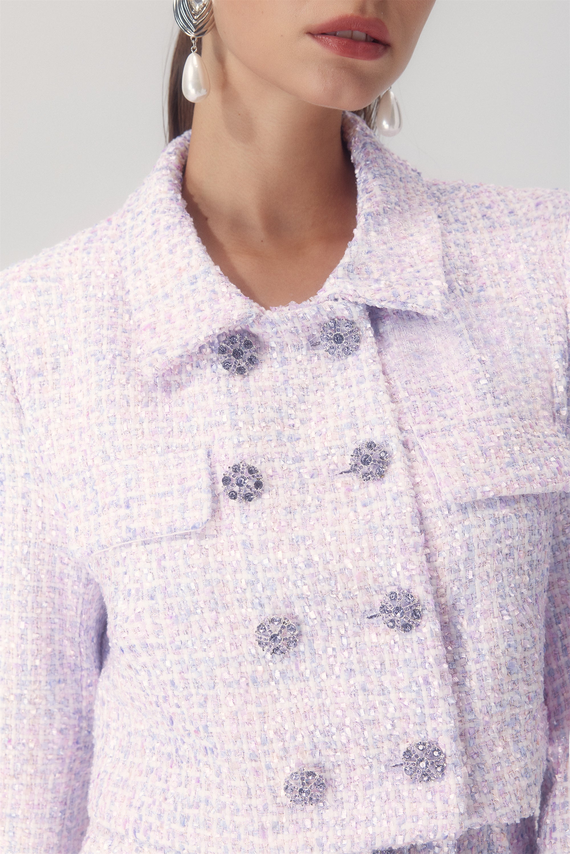 Helen Kruvaze Ceket Tüvit Mini Takım