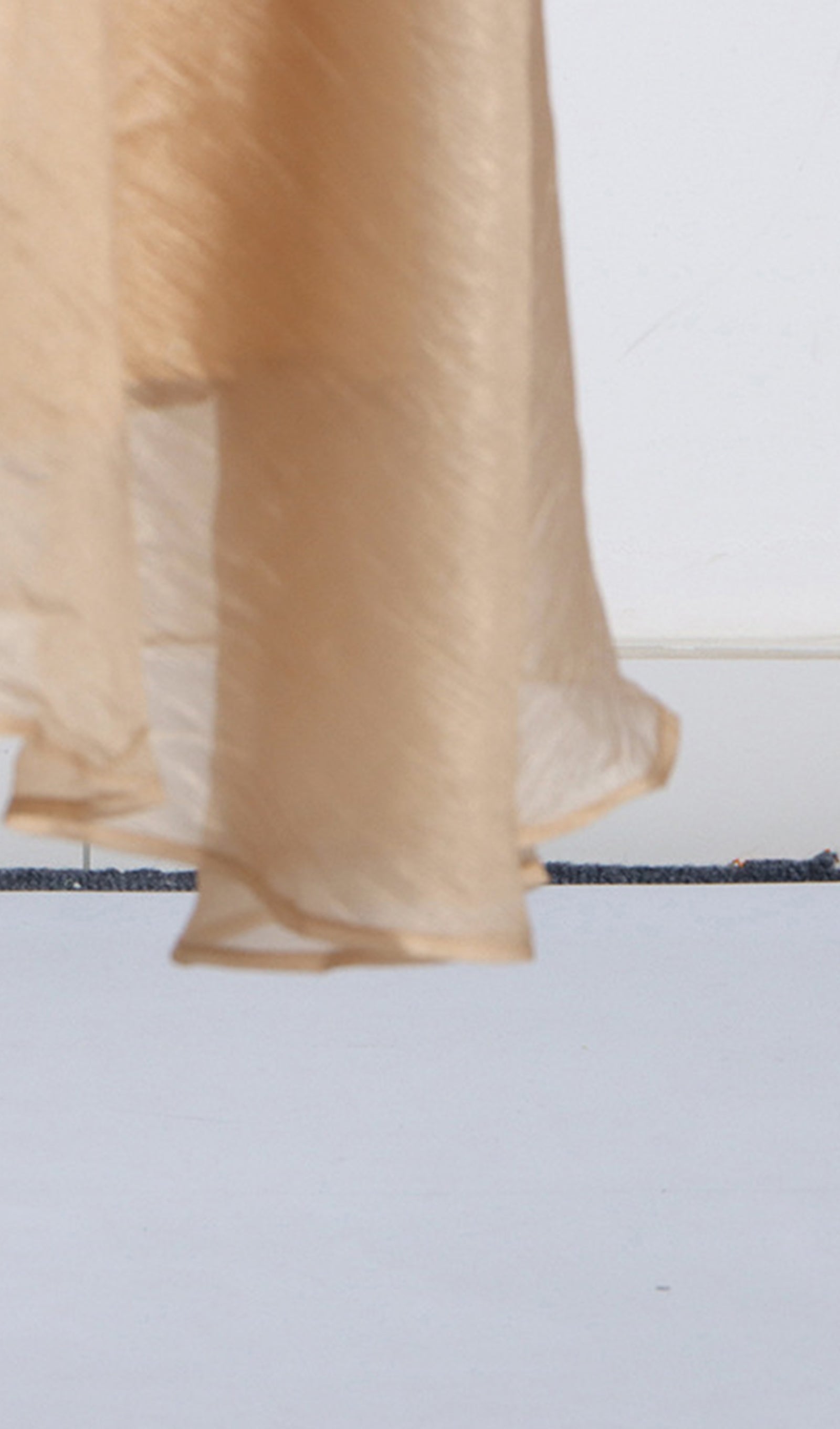 Fener Kollu V Yaka Bel Kemerli Maksi Elbise