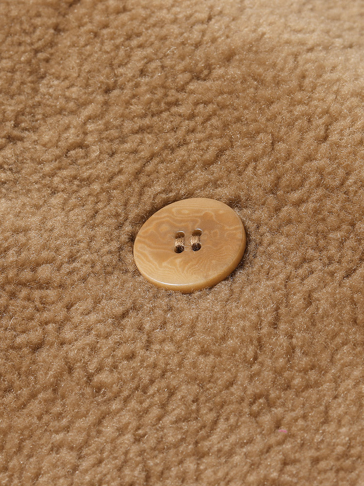 Kuzu Yünü Büyük Boy Teddy Mont