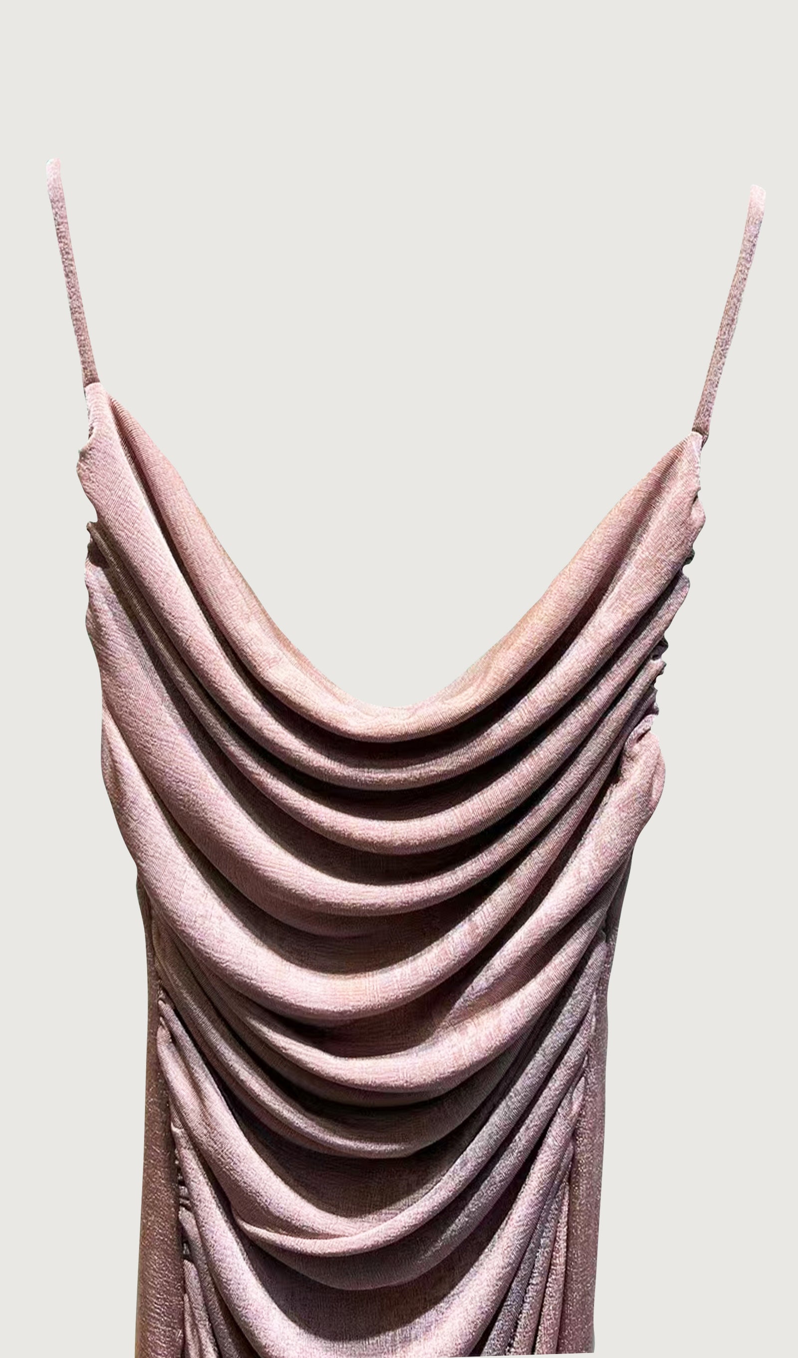 Büzgülü Dökümlü Maksi Elbise