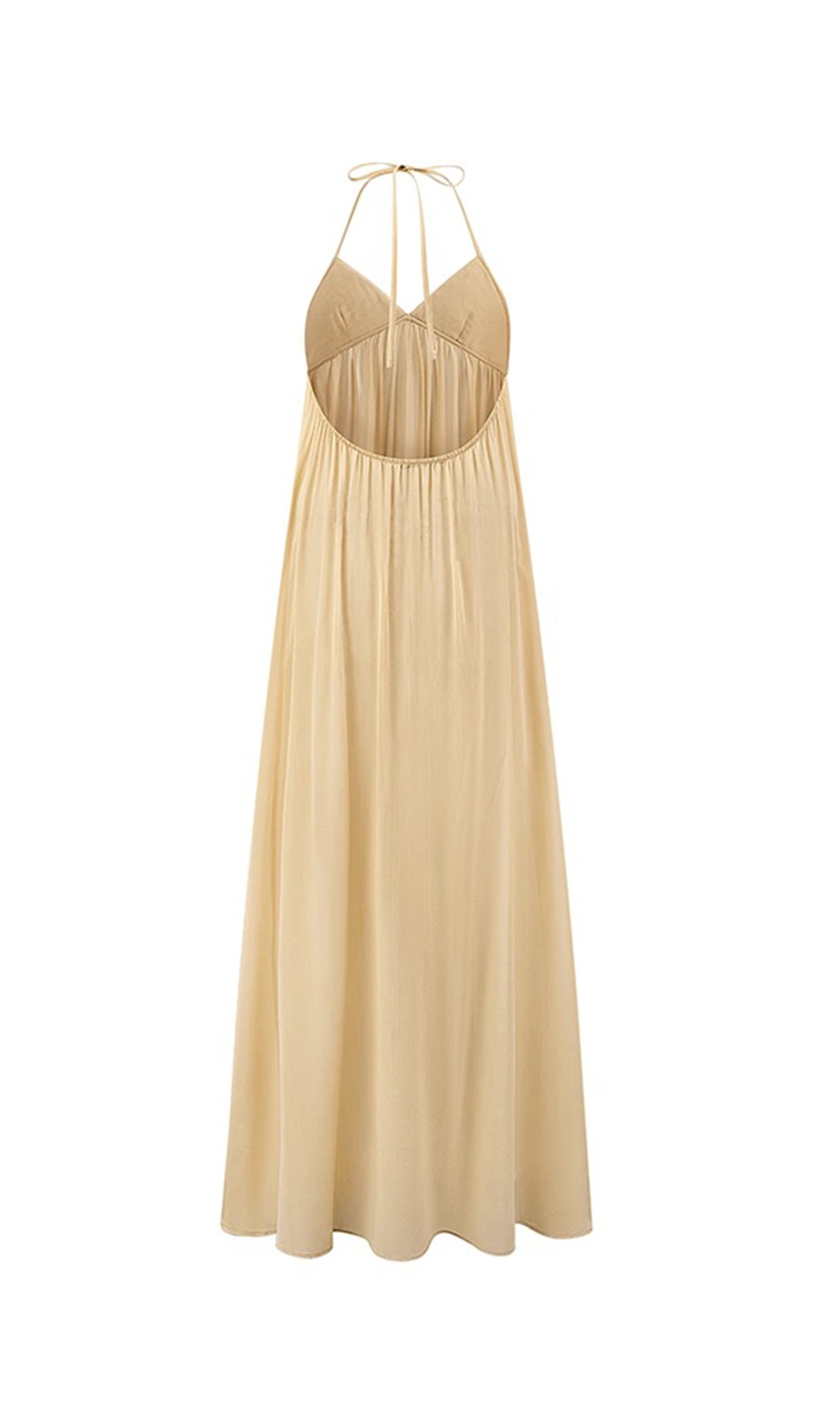 Slip Pamuklu Maksi Elbise