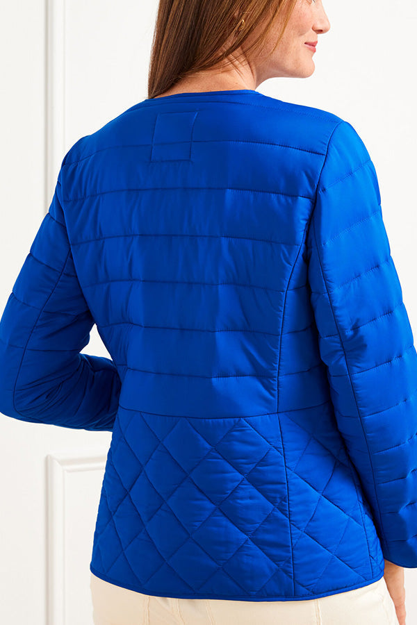 Kapitone Yakasız Ceket