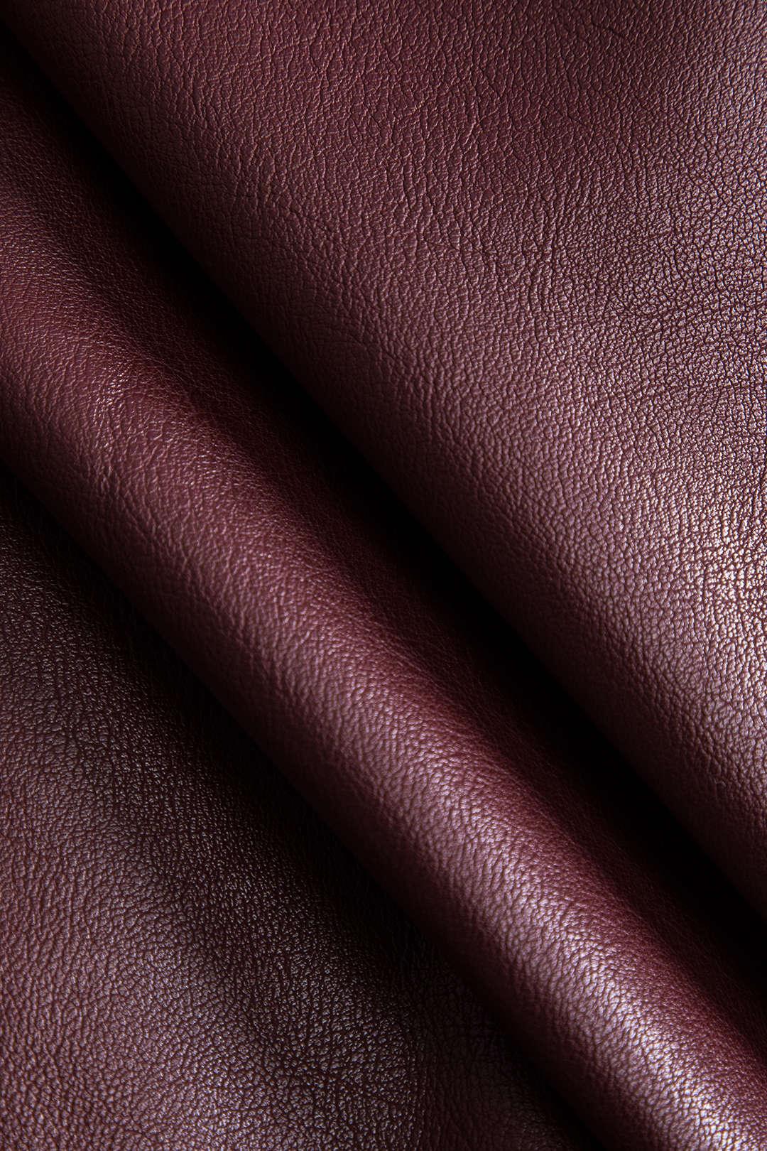 Lüks Bordo Suni Deri Ceket