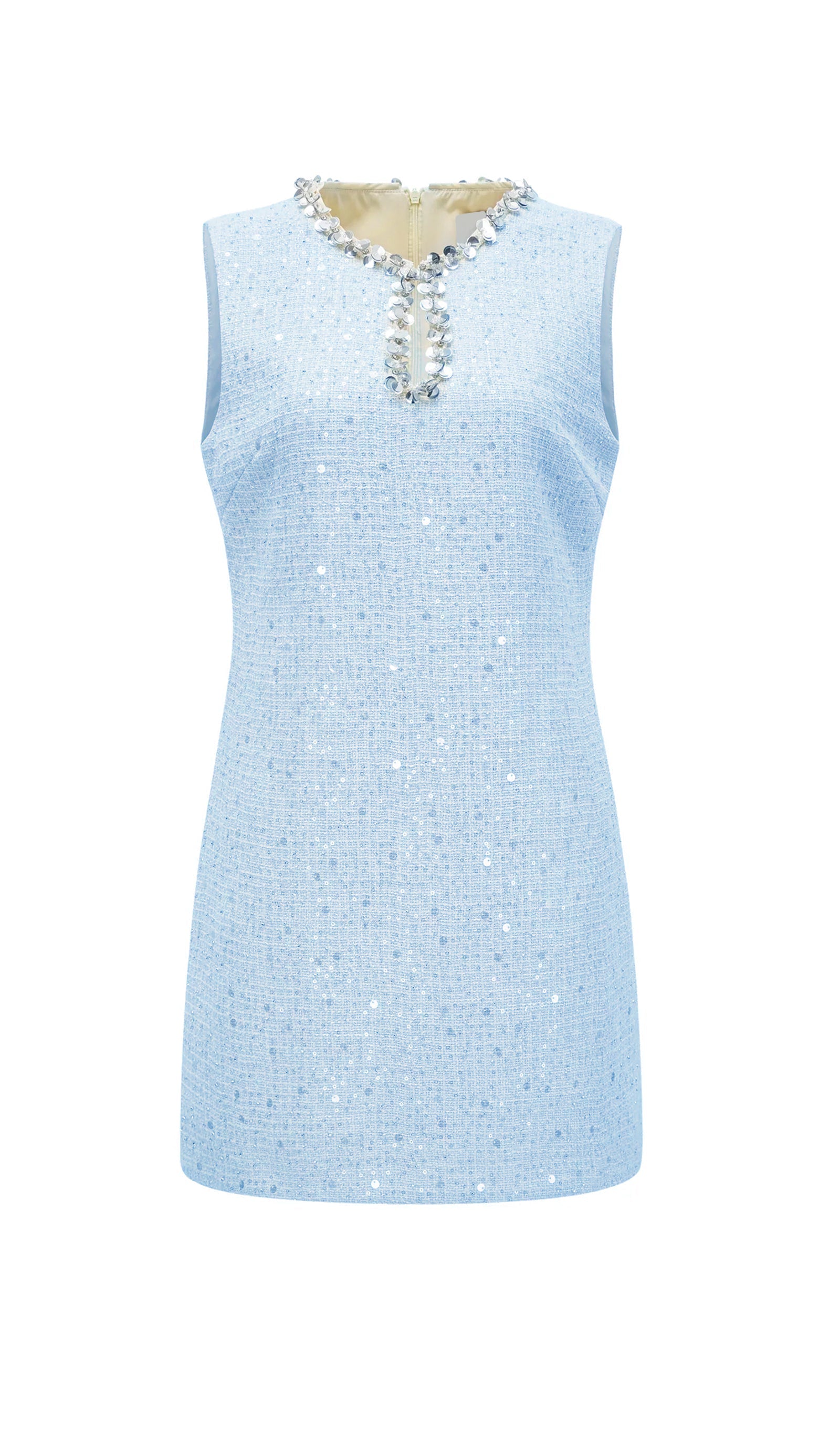 Payetli Buklet Mini Elbise