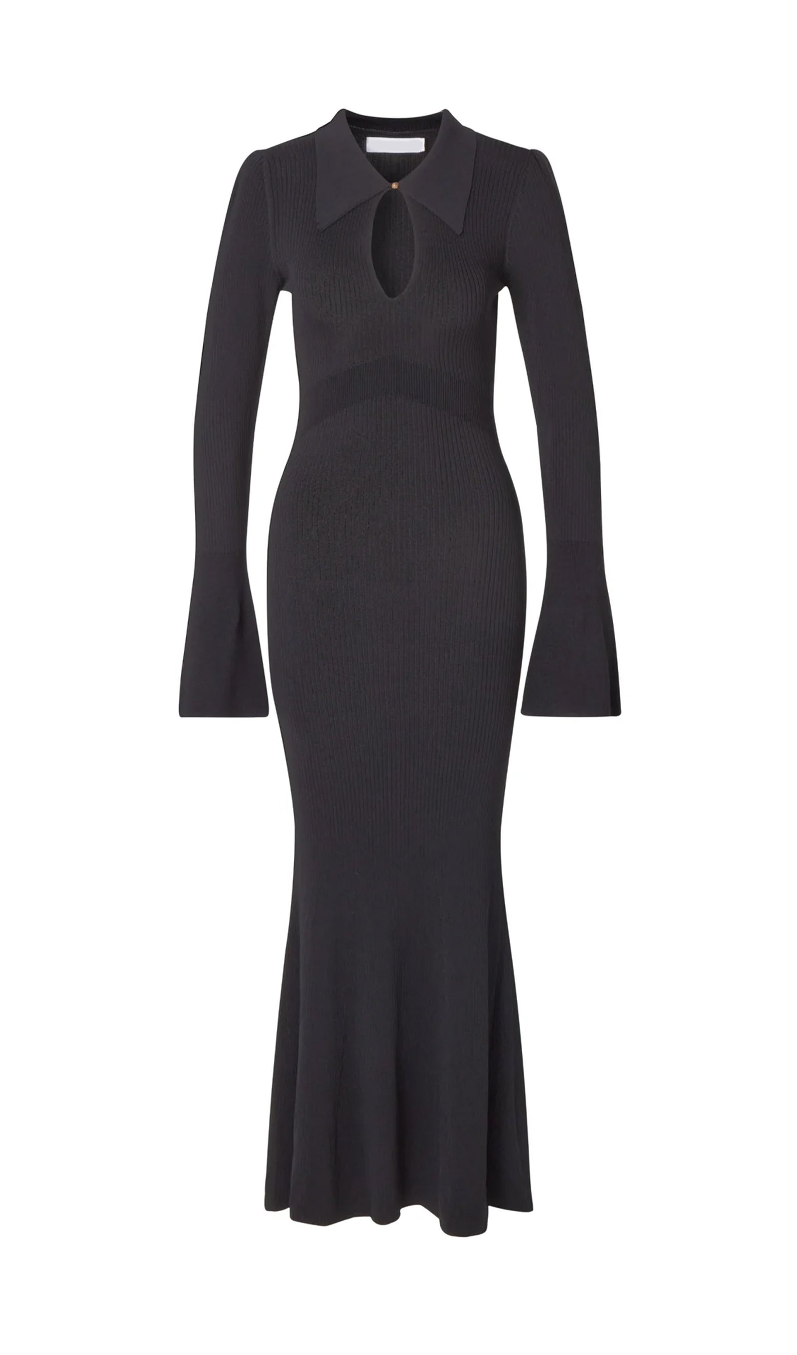 Düz Örme İçi Boş Maksi Elbise