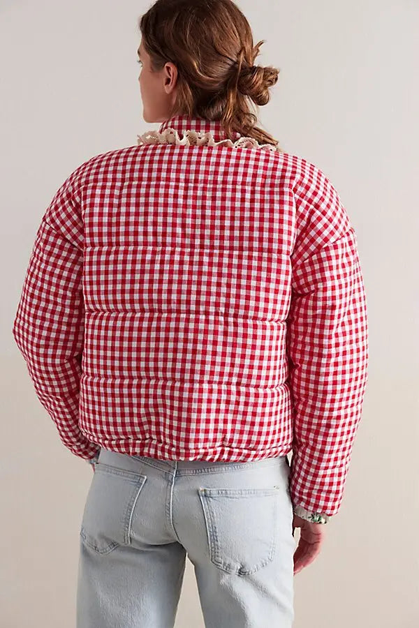 Lysa Kırmızı Kapitone Ceket