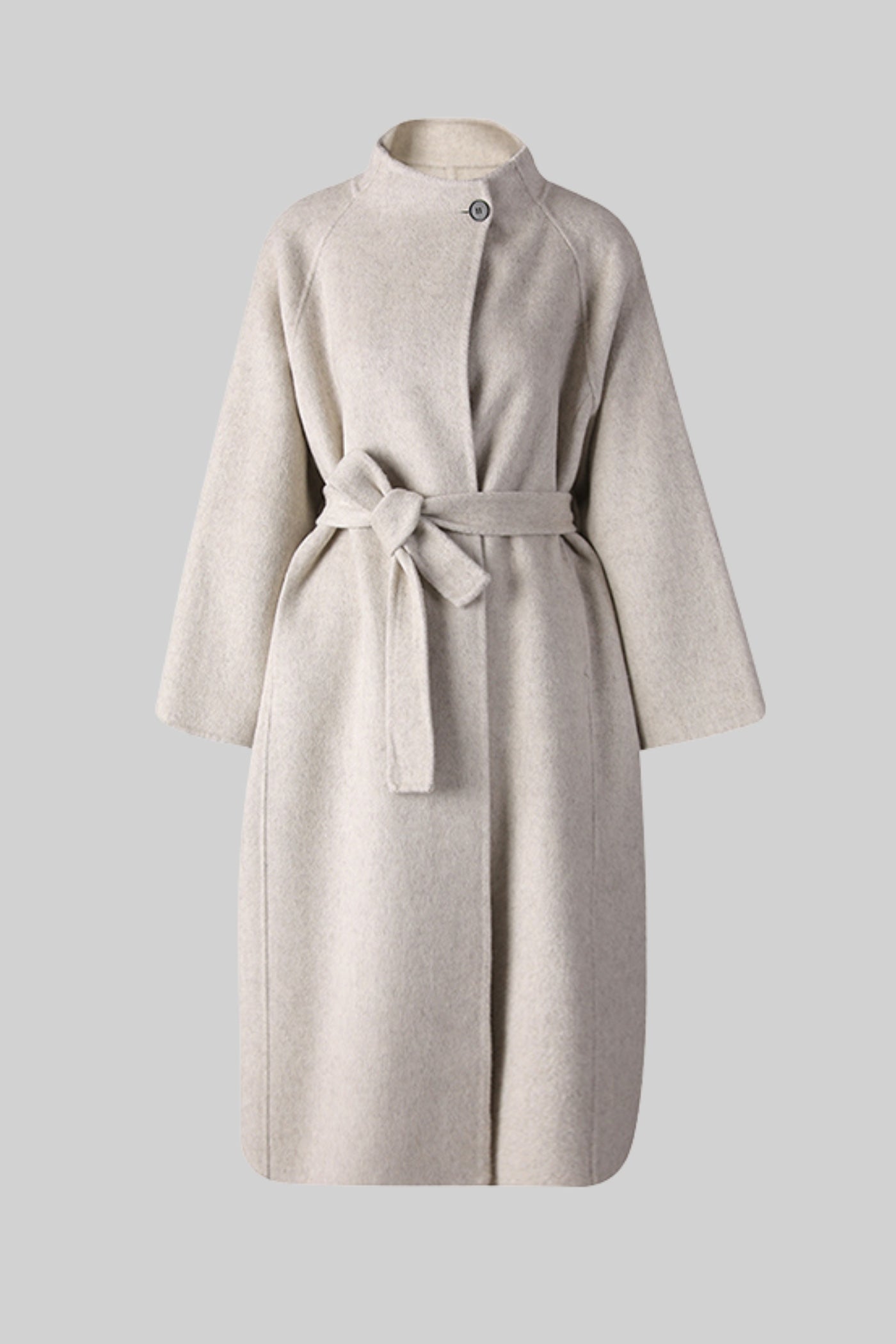 Kuşaklı Midi Boy Kaşe Palto