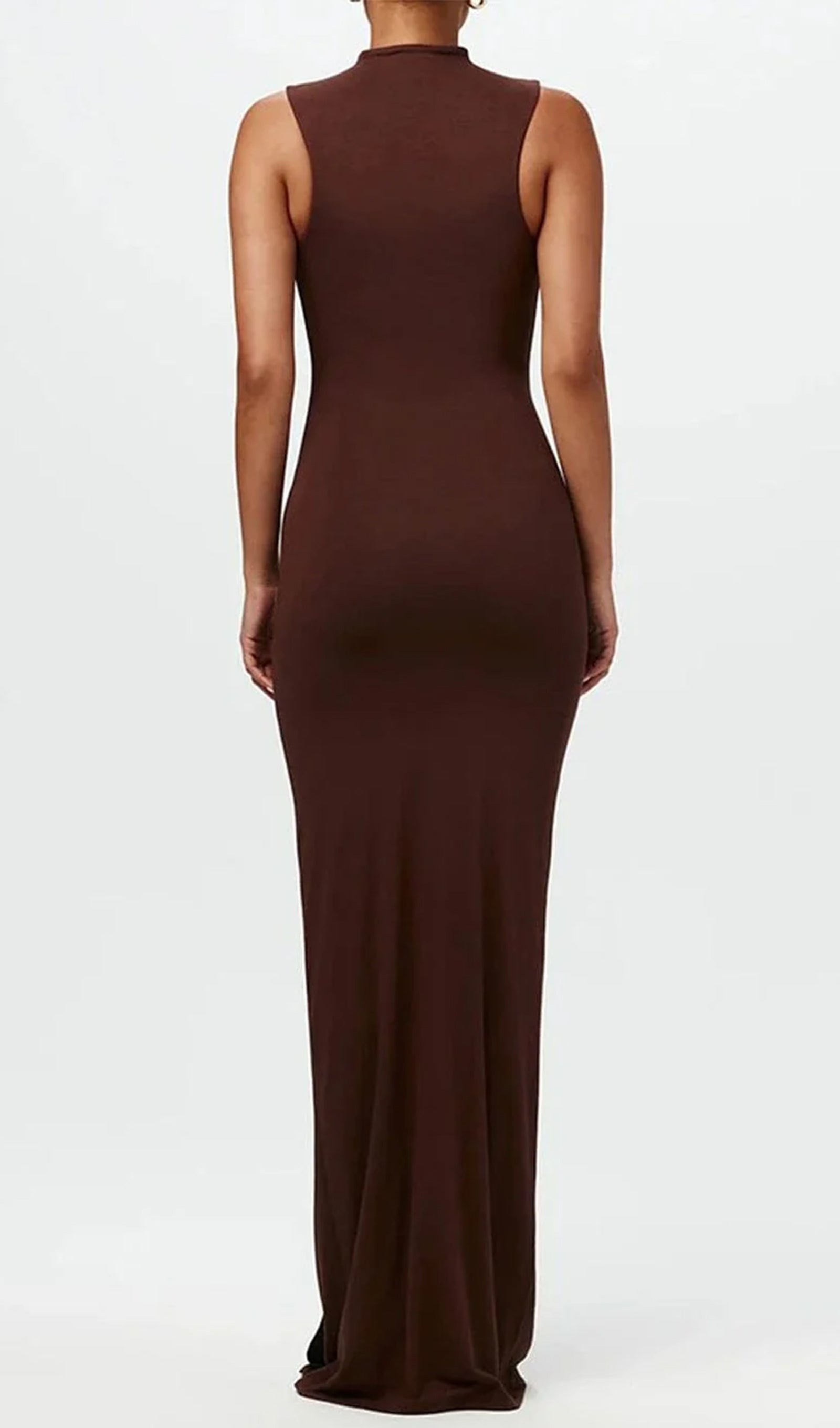 Düz Bodycon Dantelli Maksi Elbise