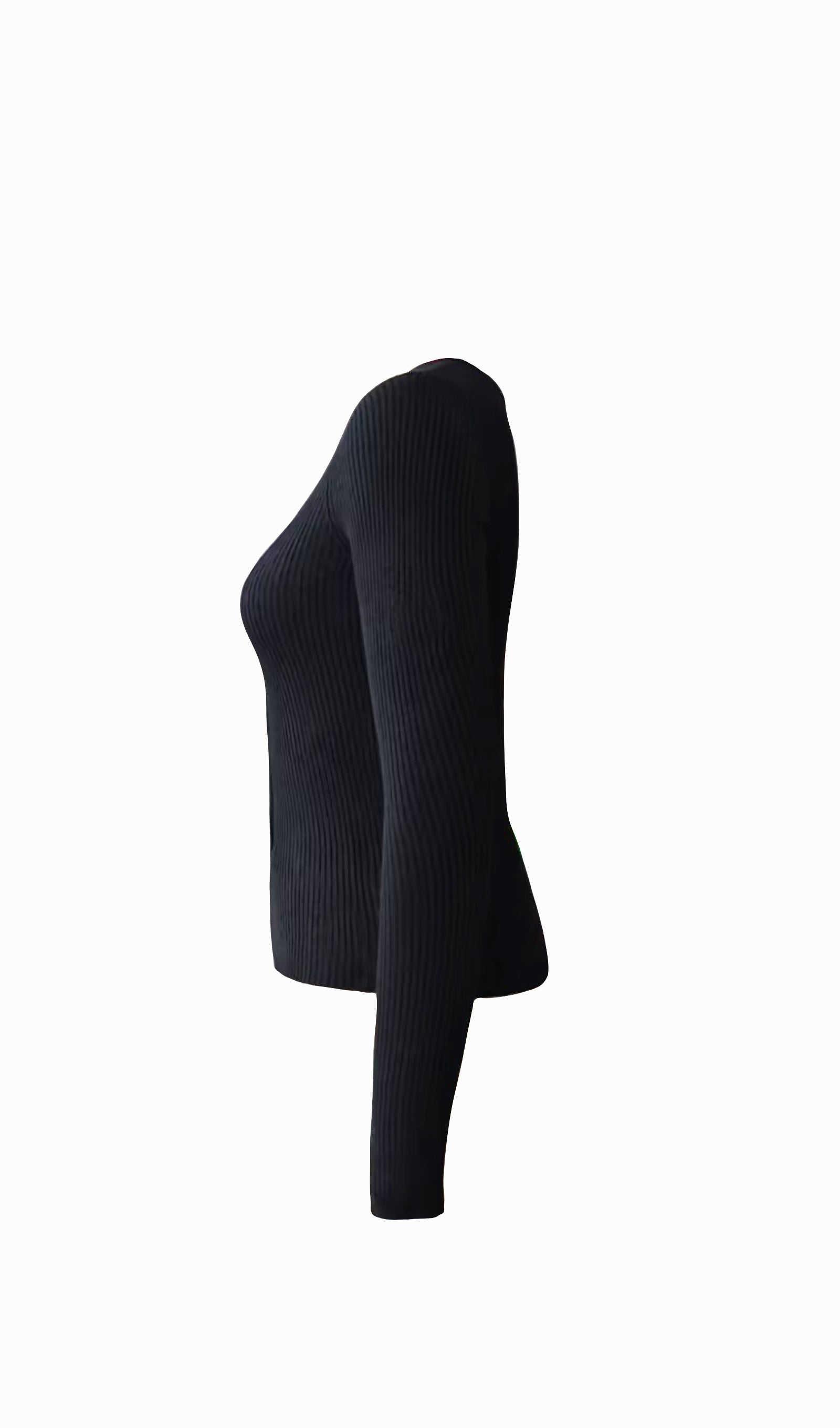 Fermuarlı Ribana Örgü Hırka Üst