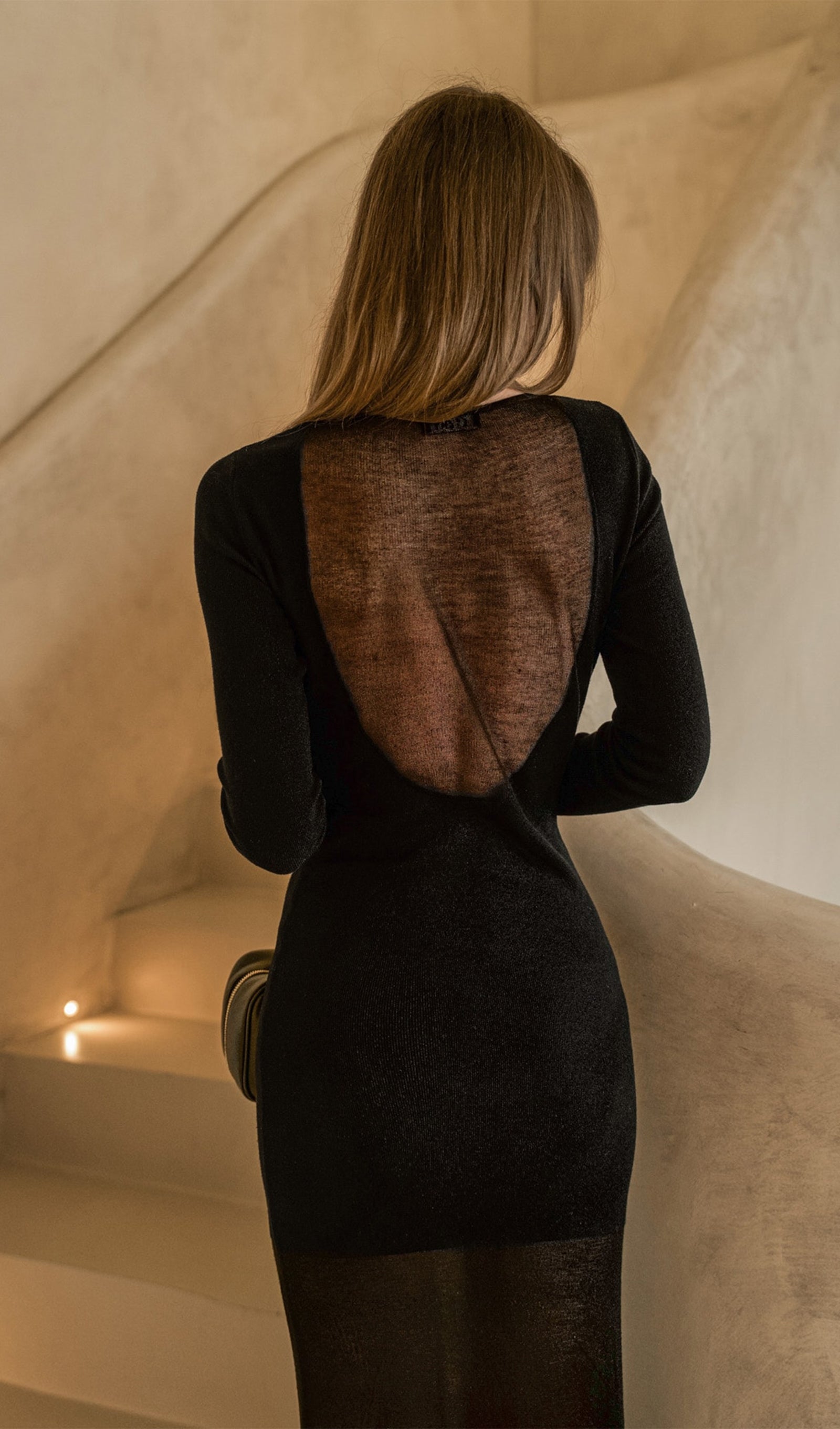 Jersey Karışımlı Maksi Elbise