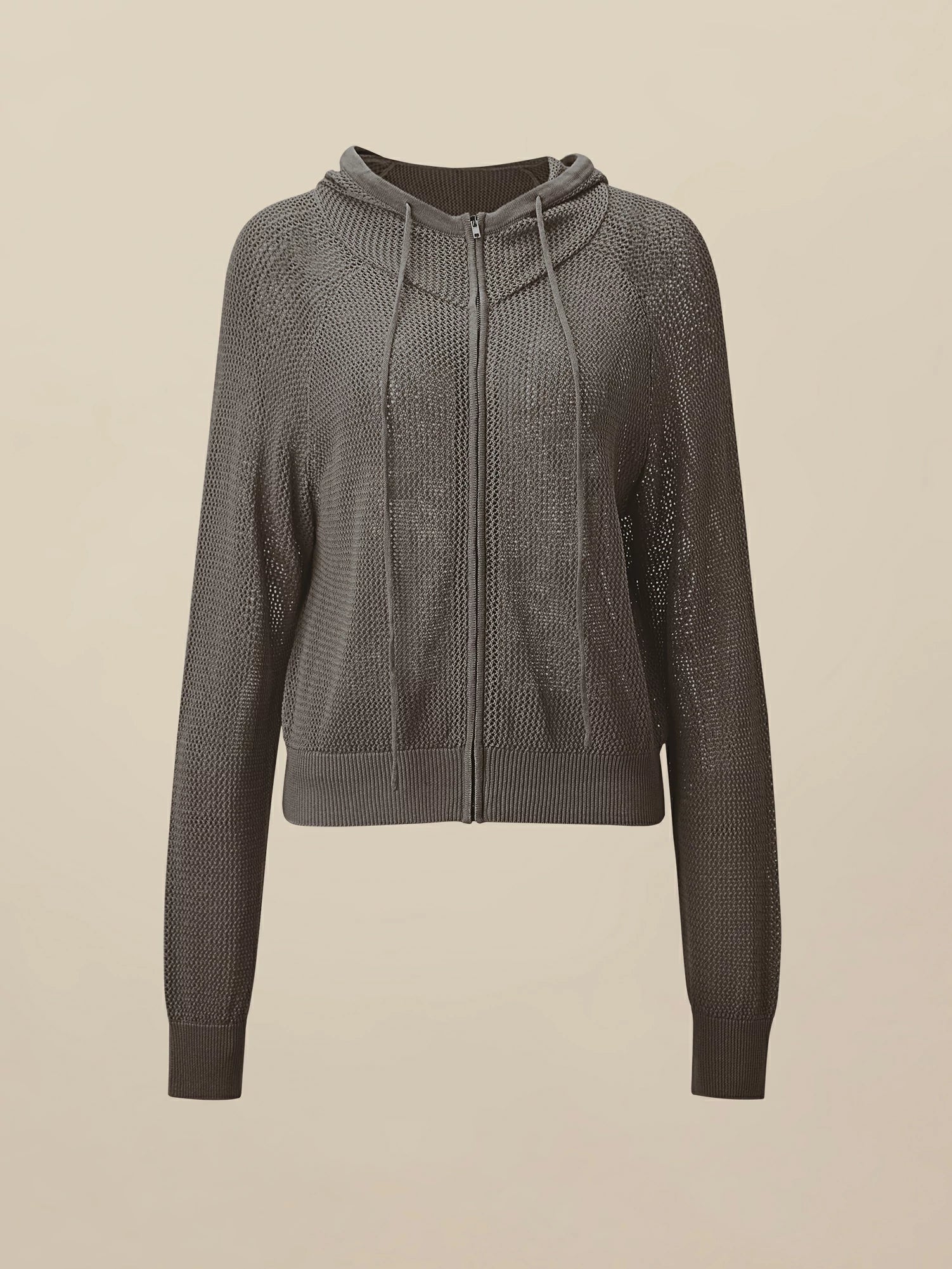 Keten & Lyocell Kapüşonlu Amoretu Hırka