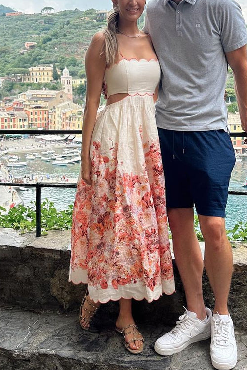 Lumina Çiçekli Maksi Elbise