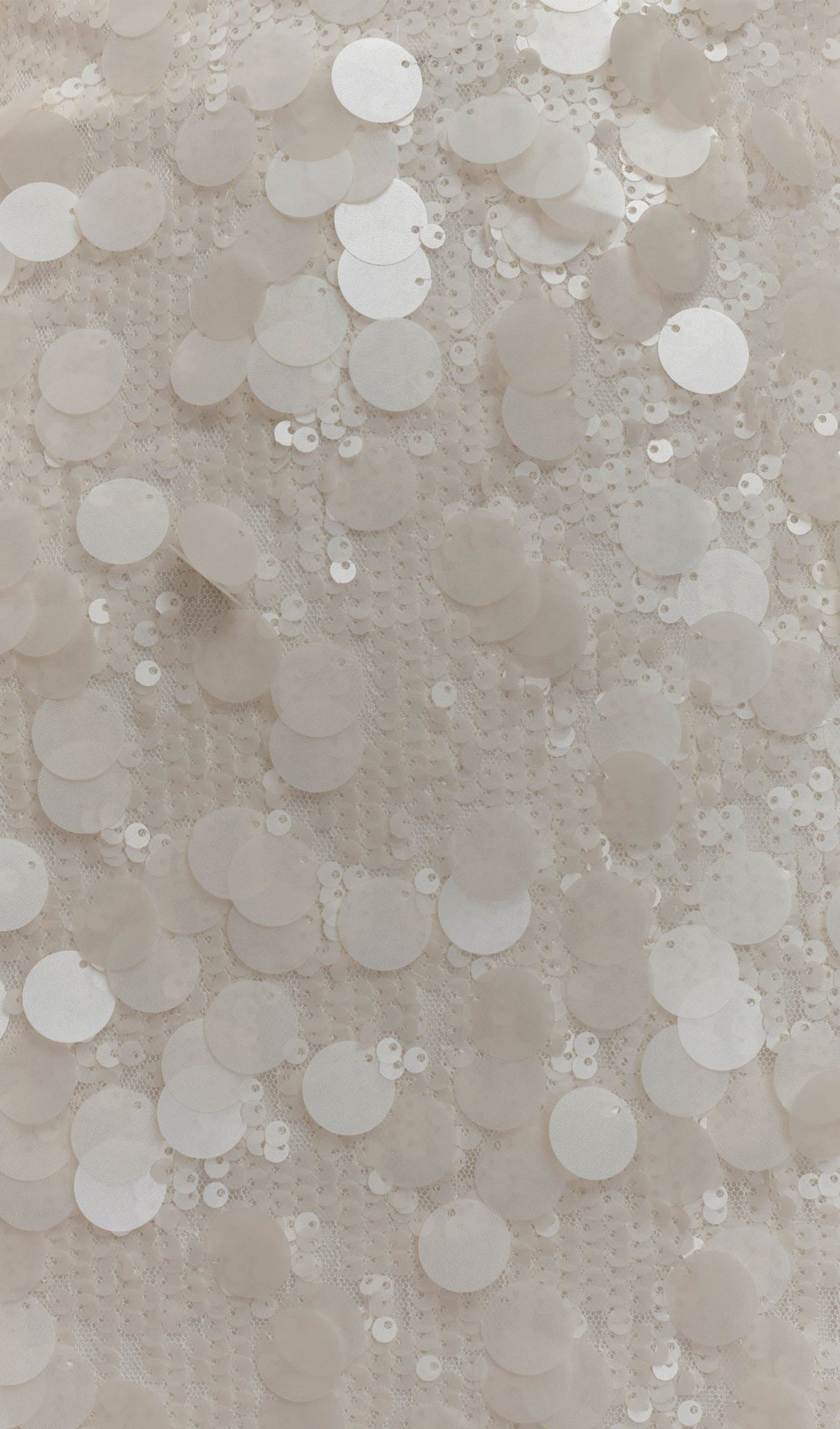 Payetli Mini Elbise - Beyaz