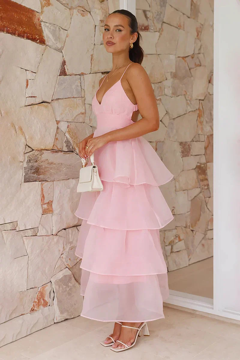 Shayla Maxi Elbise - Pembe