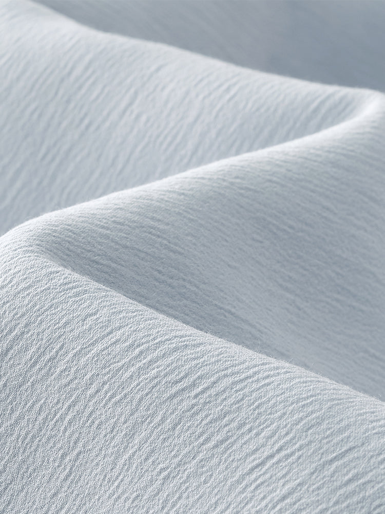 Asetat A-Line Kadın Midi Mavi Elbise