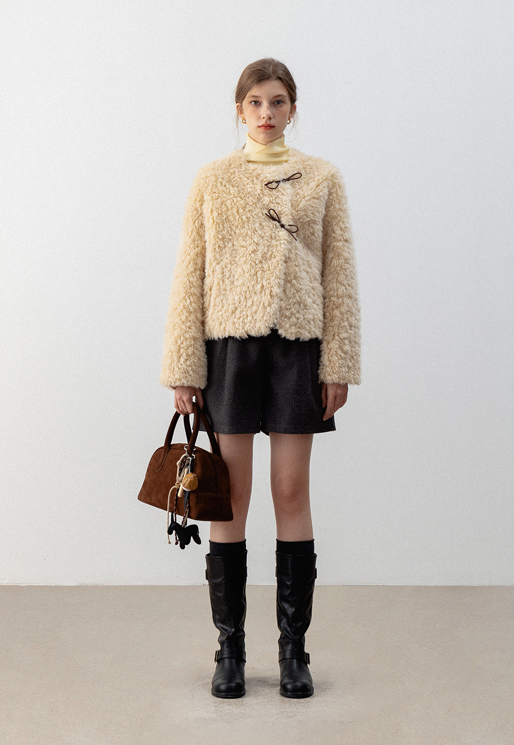 Açılır Kapanır Kadın Suni Kürk Ceket