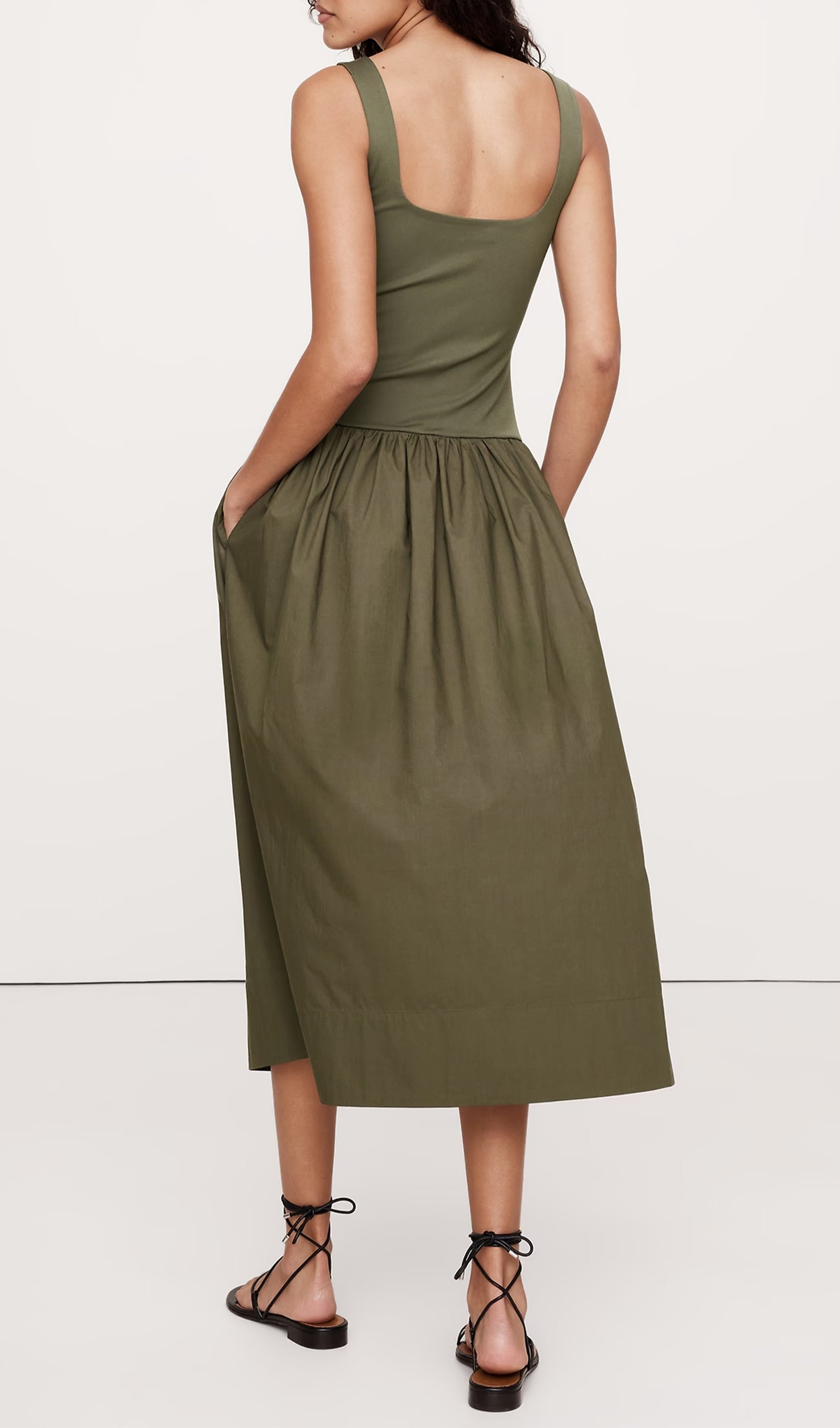 Damla Bel Midi Elbise