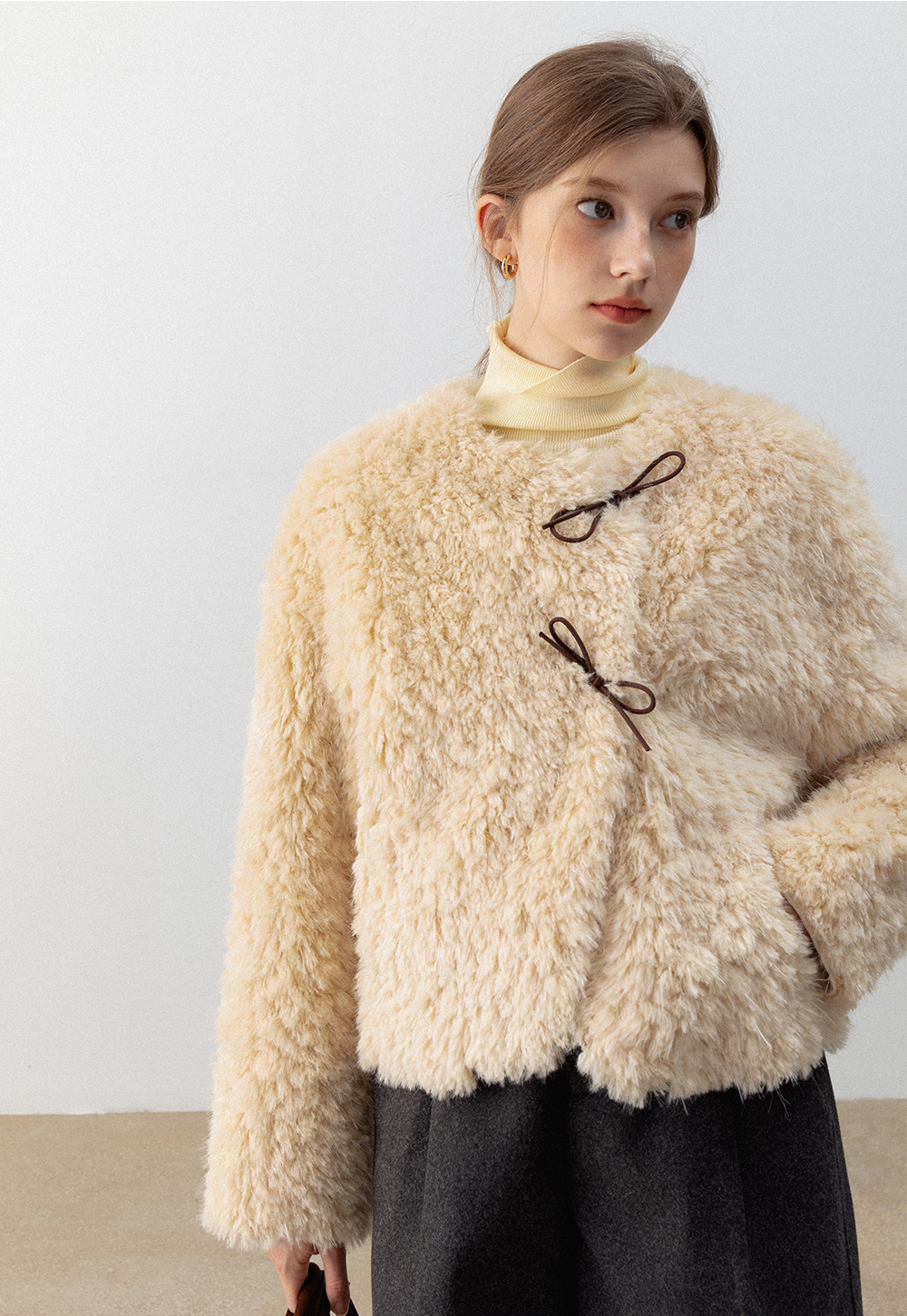 Açılır Kapanır Kadın Suni Kürk Ceket