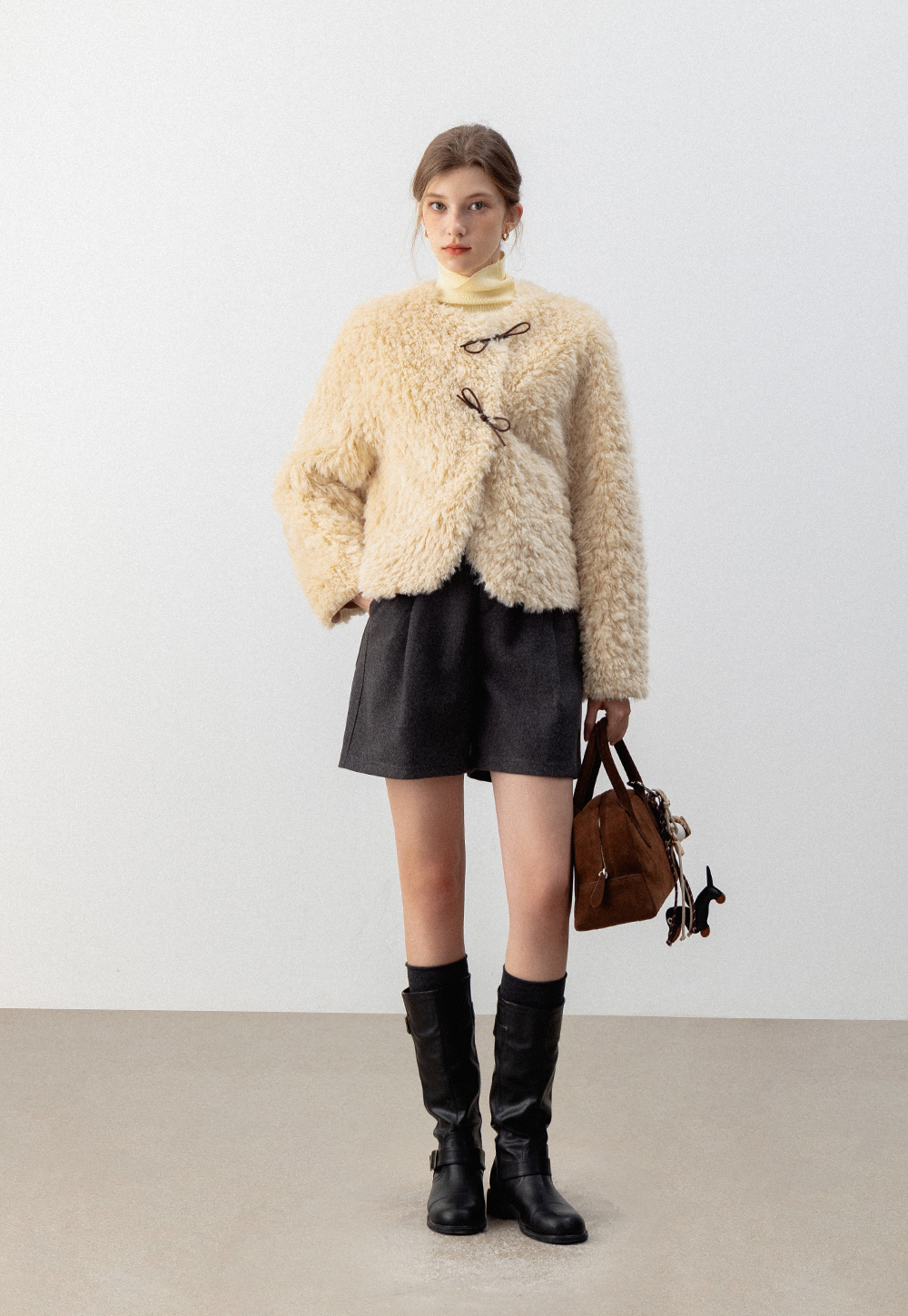 Açılır Kapanır Kadın Suni Kürk Ceket