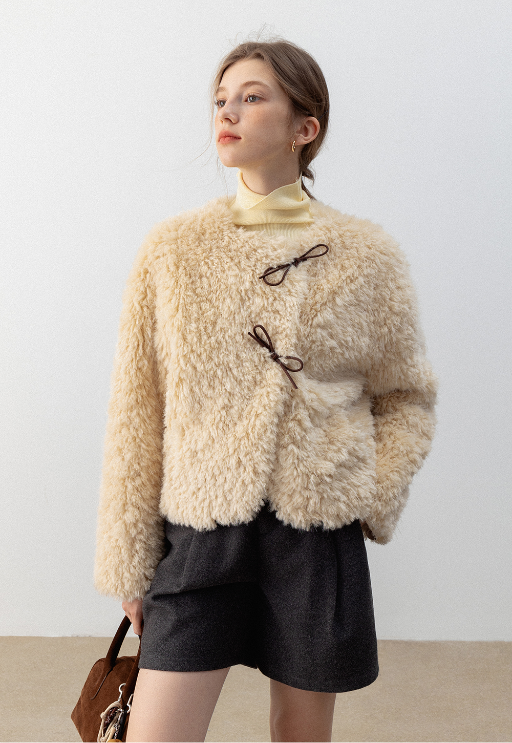 Açılır Kapanır Kadın Suni Kürk Ceket