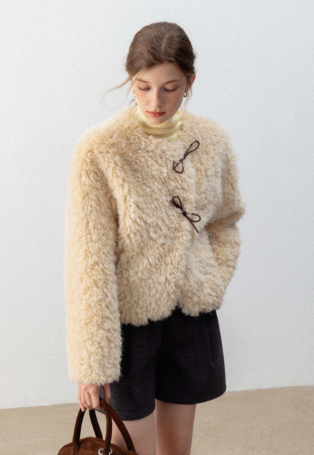 Açılır Kapanır Kadın Suni Kürk Ceket