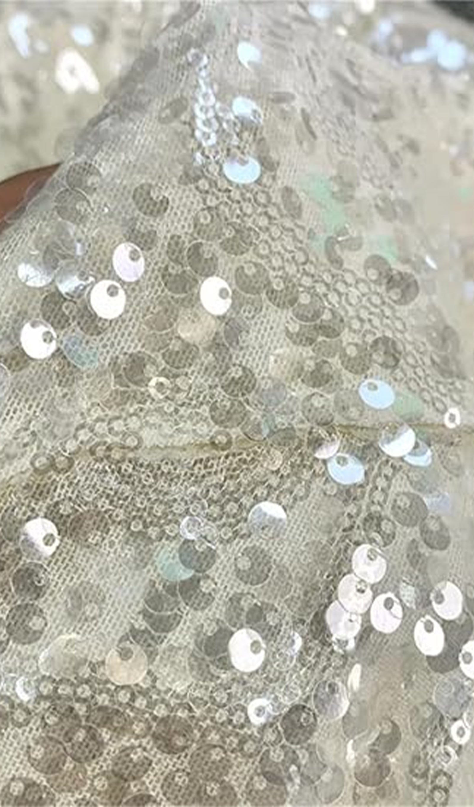 Deniz Kızı Payetli İnce Midi Etek